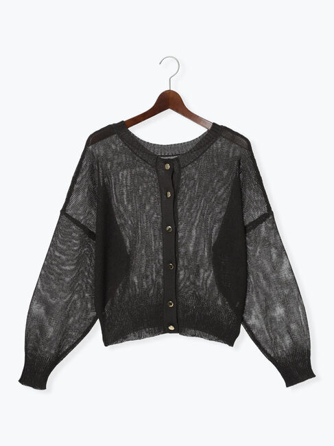 Te chichi「【WEB限定カラーあり】ペーパータッチヤーン2wayメッシュニット」|ニット・セーター|