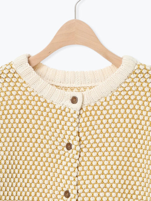 Samansa Mos2「ラーベン編み前後2WAYニット」|カーディガン|