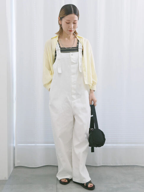 Samansa Mos2 blue「ショート丈シャーリングブラウス」|シャツ・ブラウス|