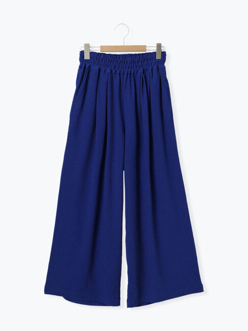 Samansa Mos2 blue「楊柳ハイウエストパンツ」|その他|