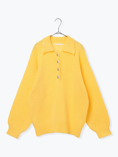 sm2rhythm「モヘヤライク衿付ニットプルオーバー」|ニット・セーター|