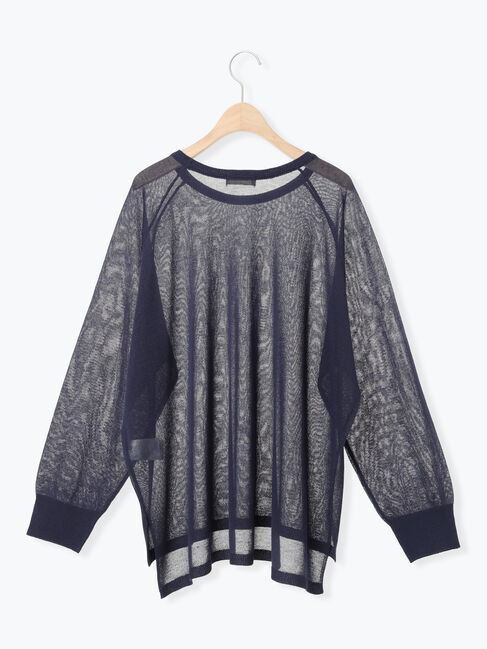 Samansa Mos2「ペーパーライクニットプルオーバー」|ニット・セーター|