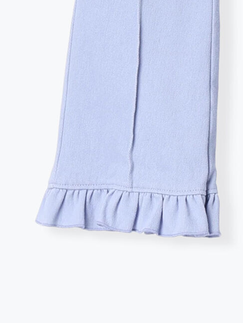 Samansa Mos2 Lagom「カットツイル裾フリルフレアパンツ」|その他|