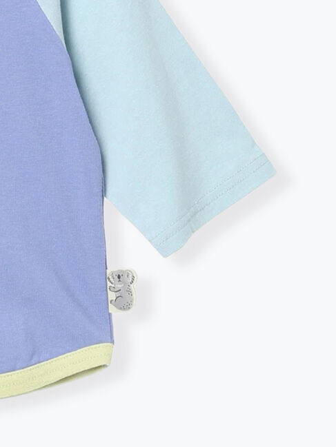 Samansa Mos2 Lagom「クレイジー配色7分袖ラグランT」|Tシャツ・カットソー|