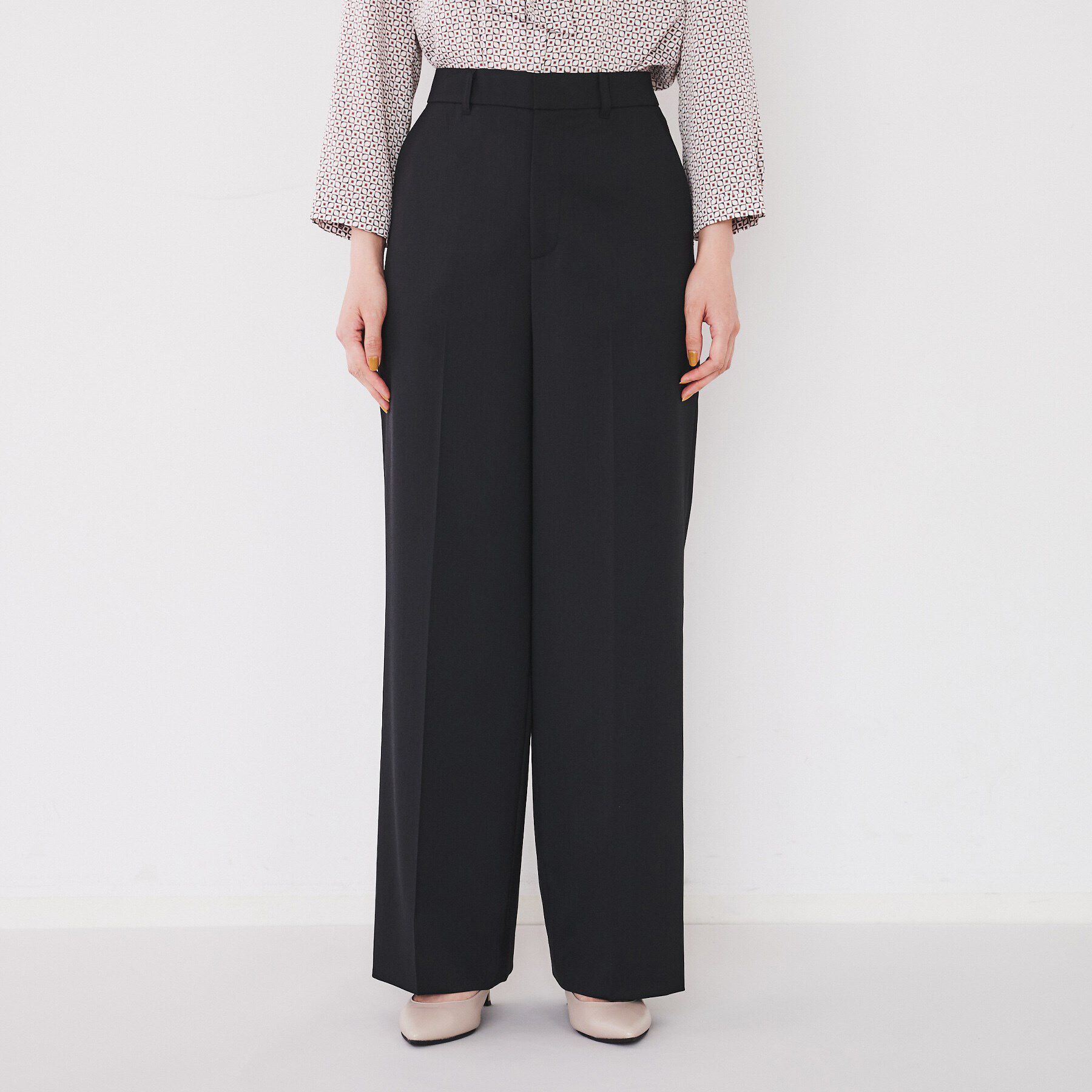 UNTITLED「【洗える通勤スーツ】レジェールギャバ ストレッチワイドパンツ」|その他|