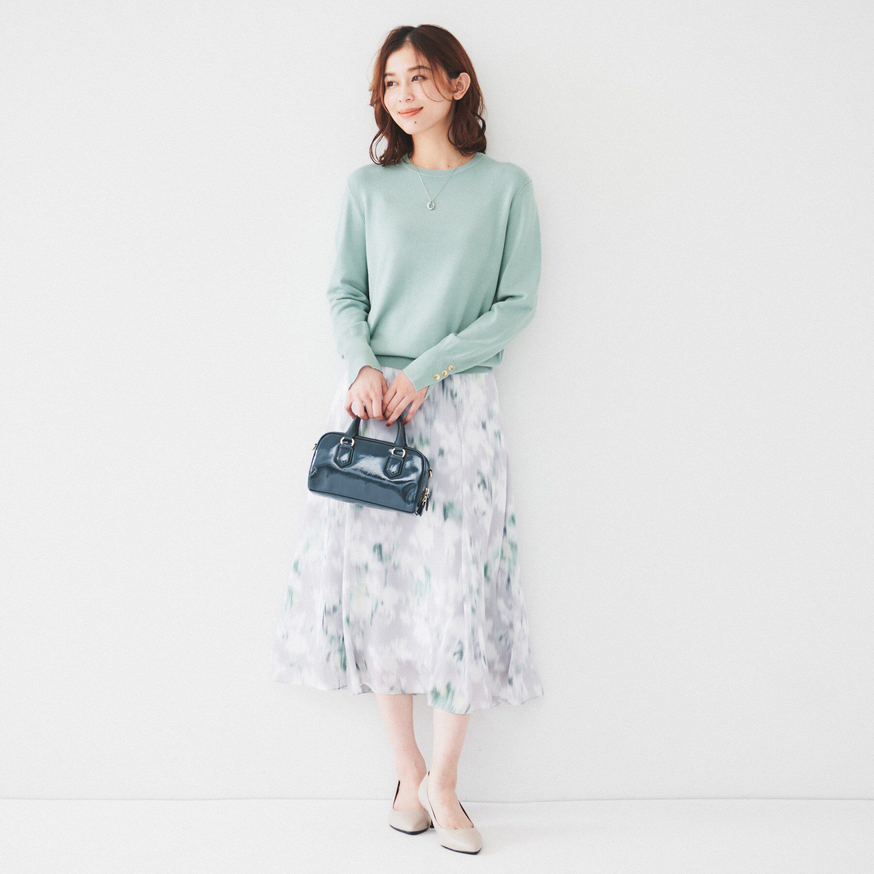 UNTITLED「【アンサンブル可能/6色展開】スパンレーヨン プルオーバーニット」|ニット・セーター|