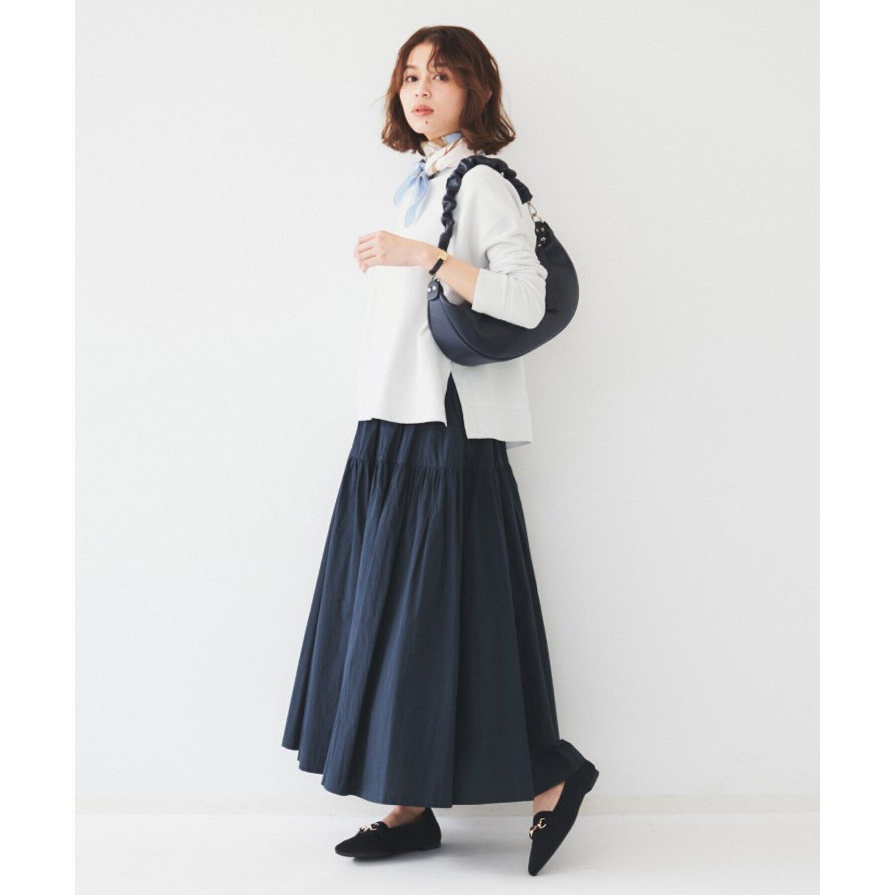 UNTITLED「ライトコットン ティアードスカート」|スカート|