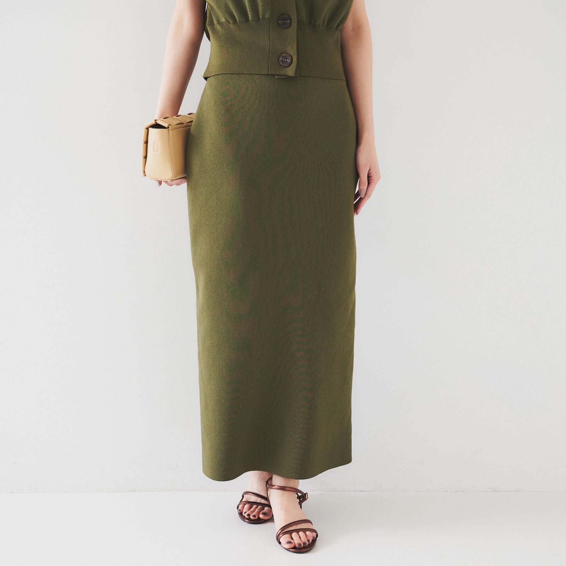 UNTITLED「【セットアップ可能】ペンシルニットスカート」|スカート|