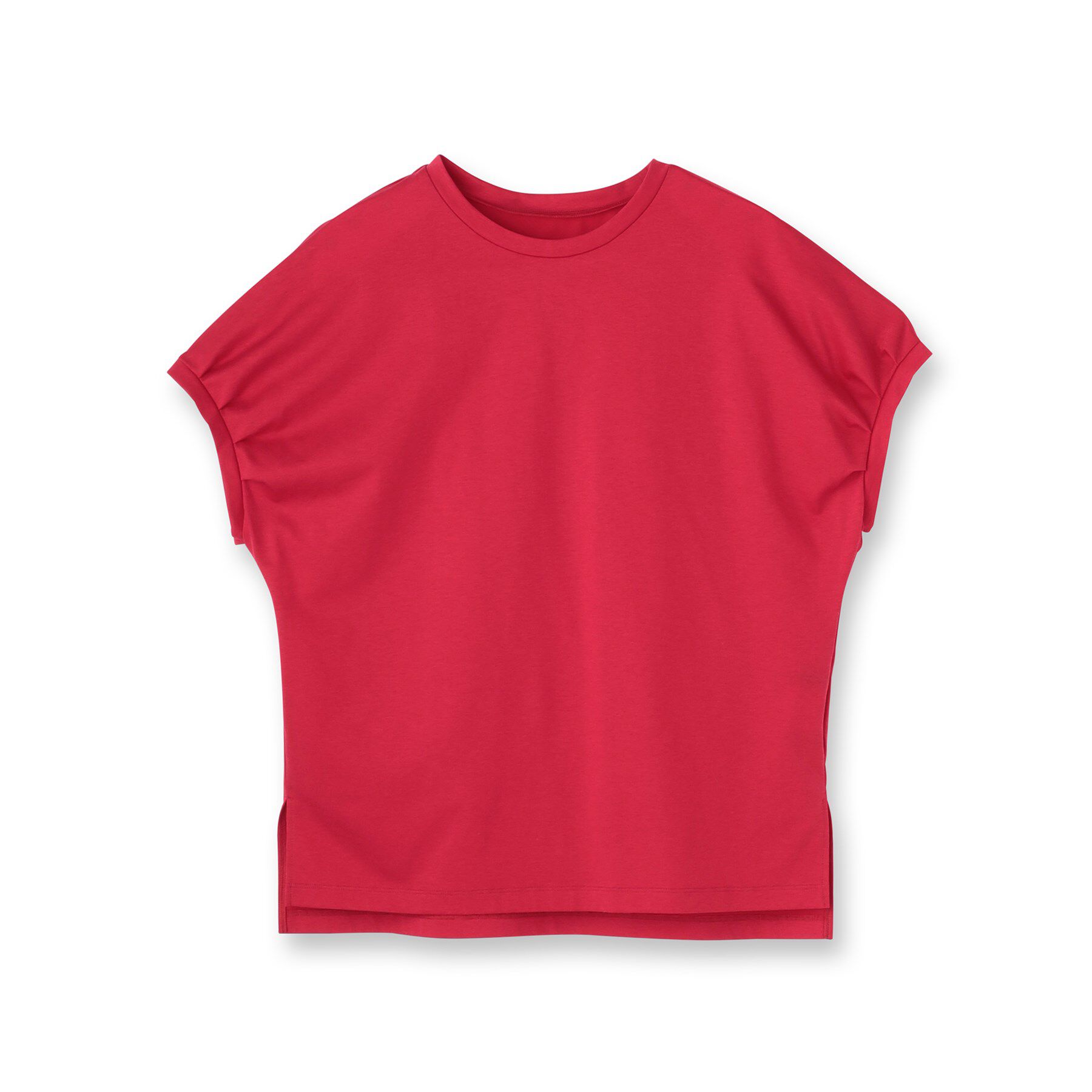 UNTITLED「【体型カバー/洗える】スリーブミニタックプルオーバー」|Tシャツ・カットソー|