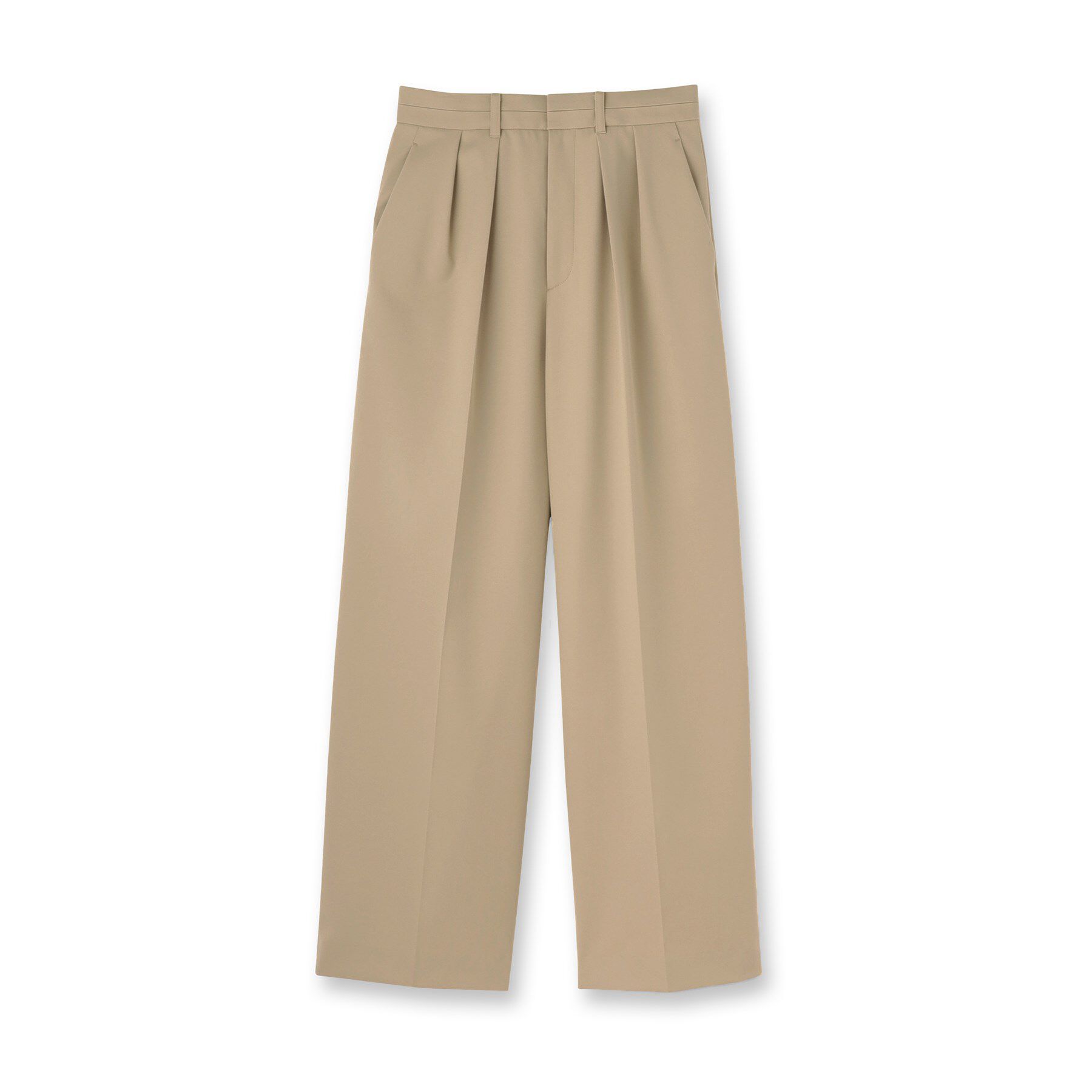 UNTITLED「【洗える/はっ水/後ろウエストゴム】ストレッチ2タックワイドパンツ」|その他|