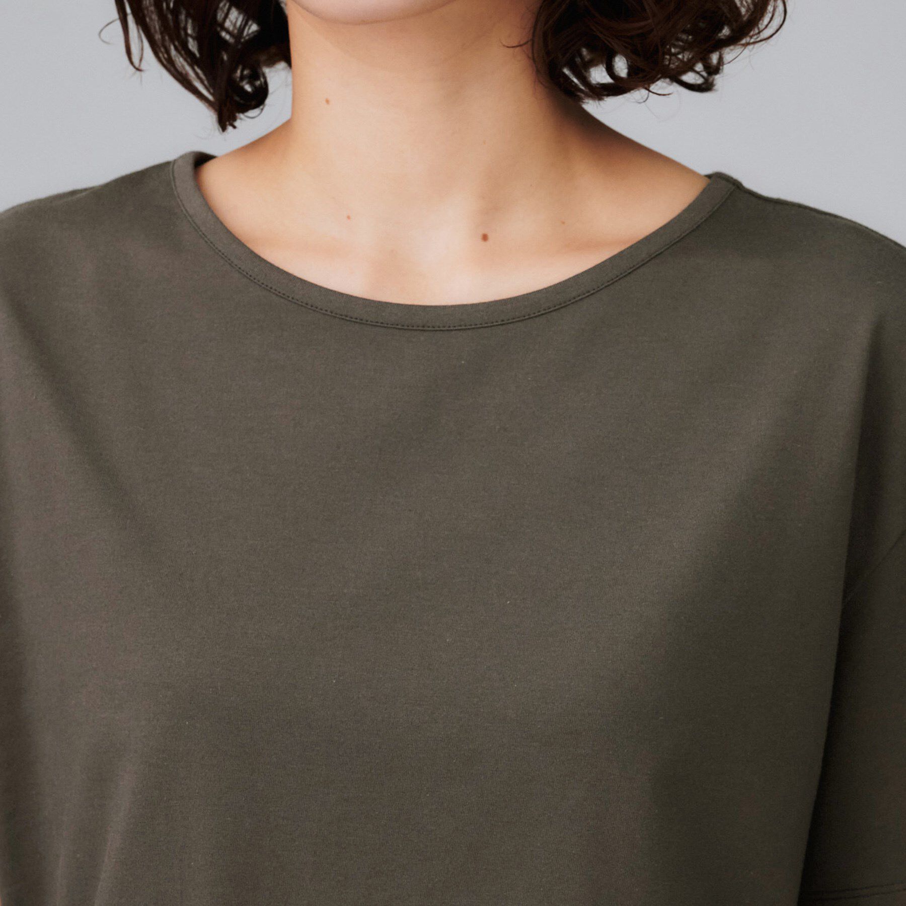 UNTITLED「【接触冷感／コットン100／洗える／Tシャツ】半袖天竺プルオーバー」|Tシャツ・カットソー|