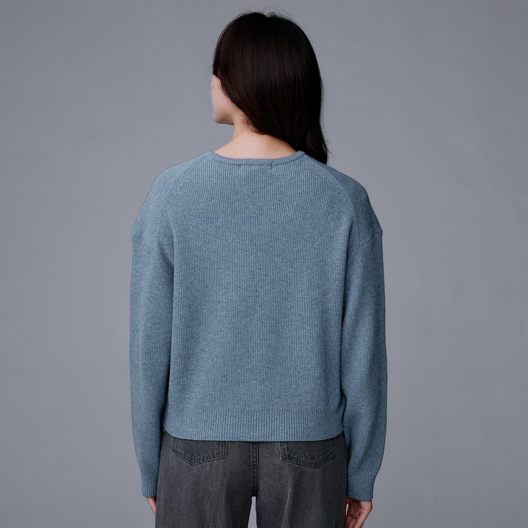 UNTITLED「【ゆったりサイズ／着丈短め】ジップニットカーディガン」|カーディガン|