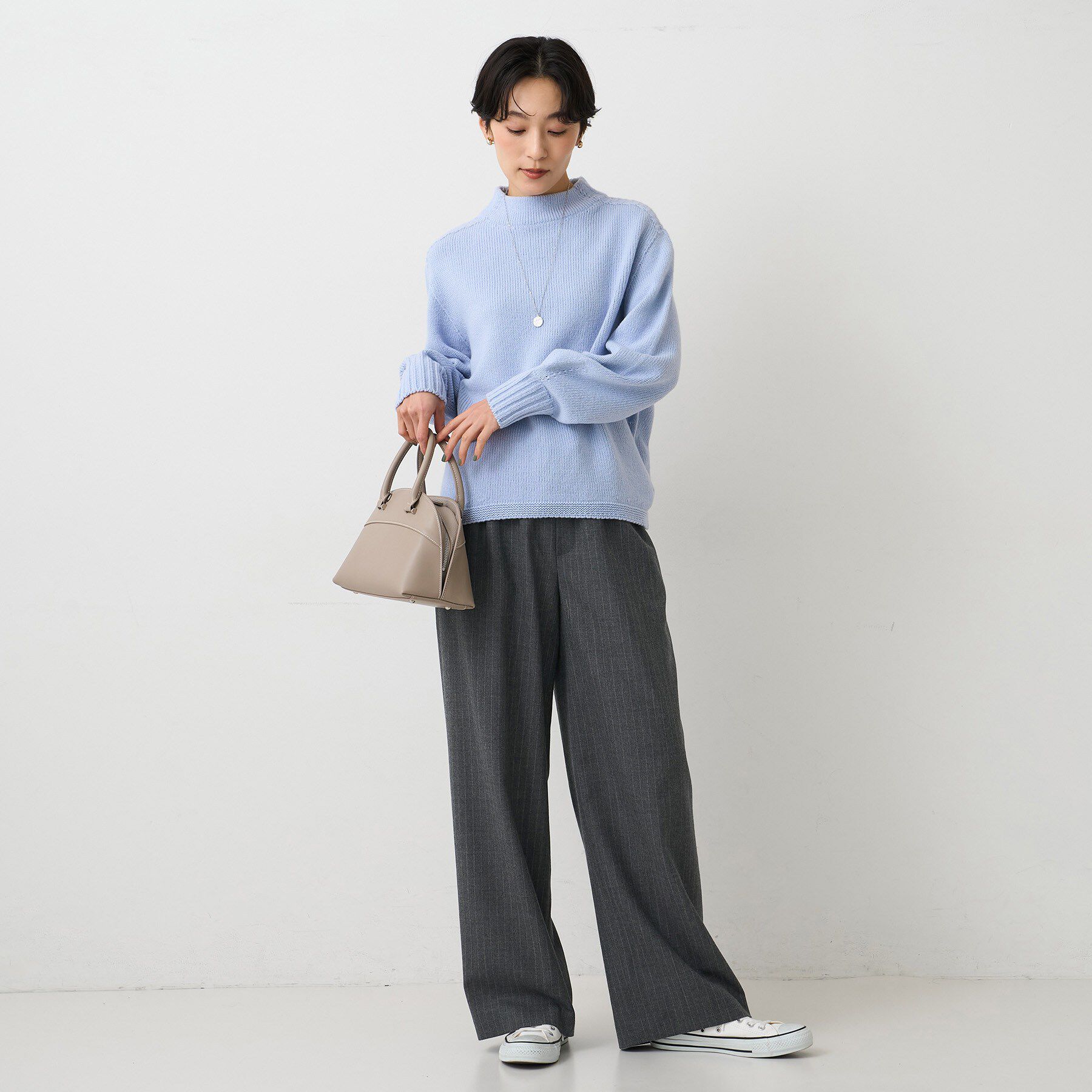 UNTITLED「【ウエストゴム/リラックス】ソフトフラノワイドパンツ」|その他|