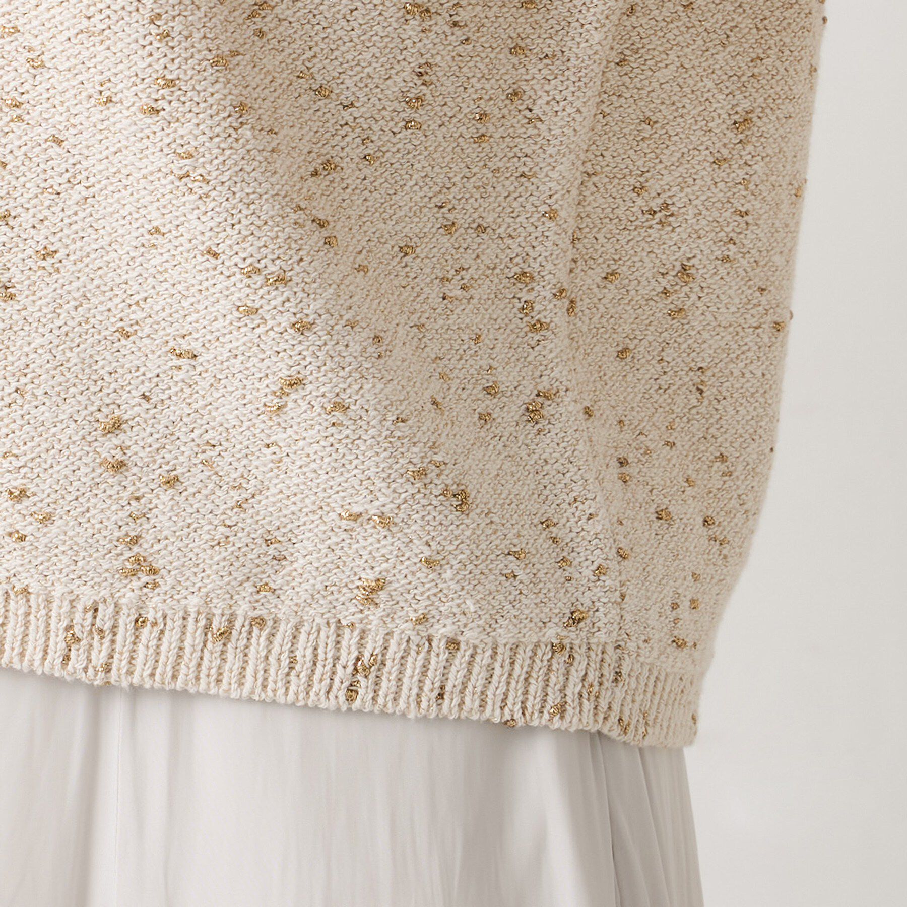 UNTITLED「【洗える/すっきり丈】ラメノット ニットカーディガン」|カーディガン|