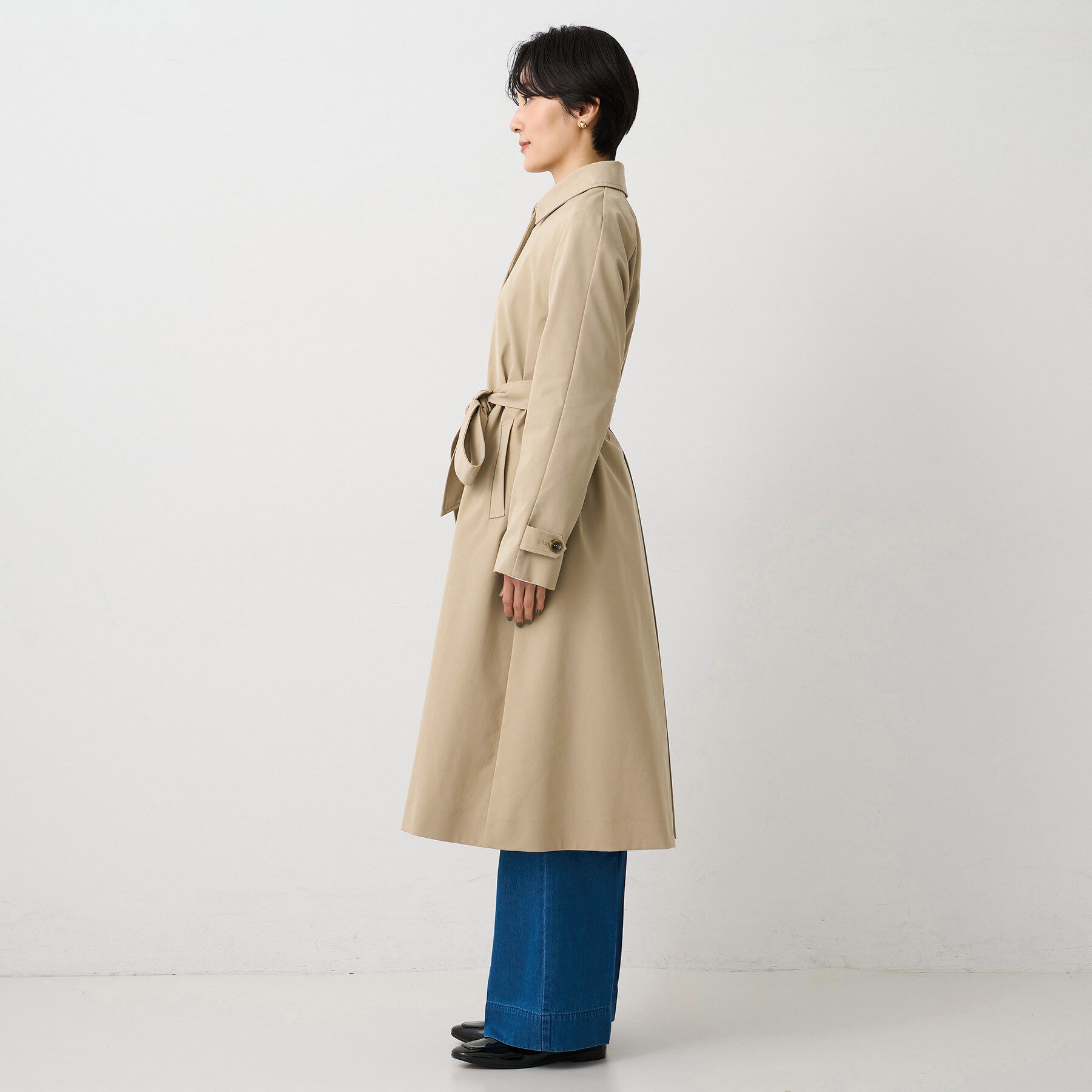 UNTITLED「【はっ水/洗える】タスランステンカラーコート」|ステンカラーコート|