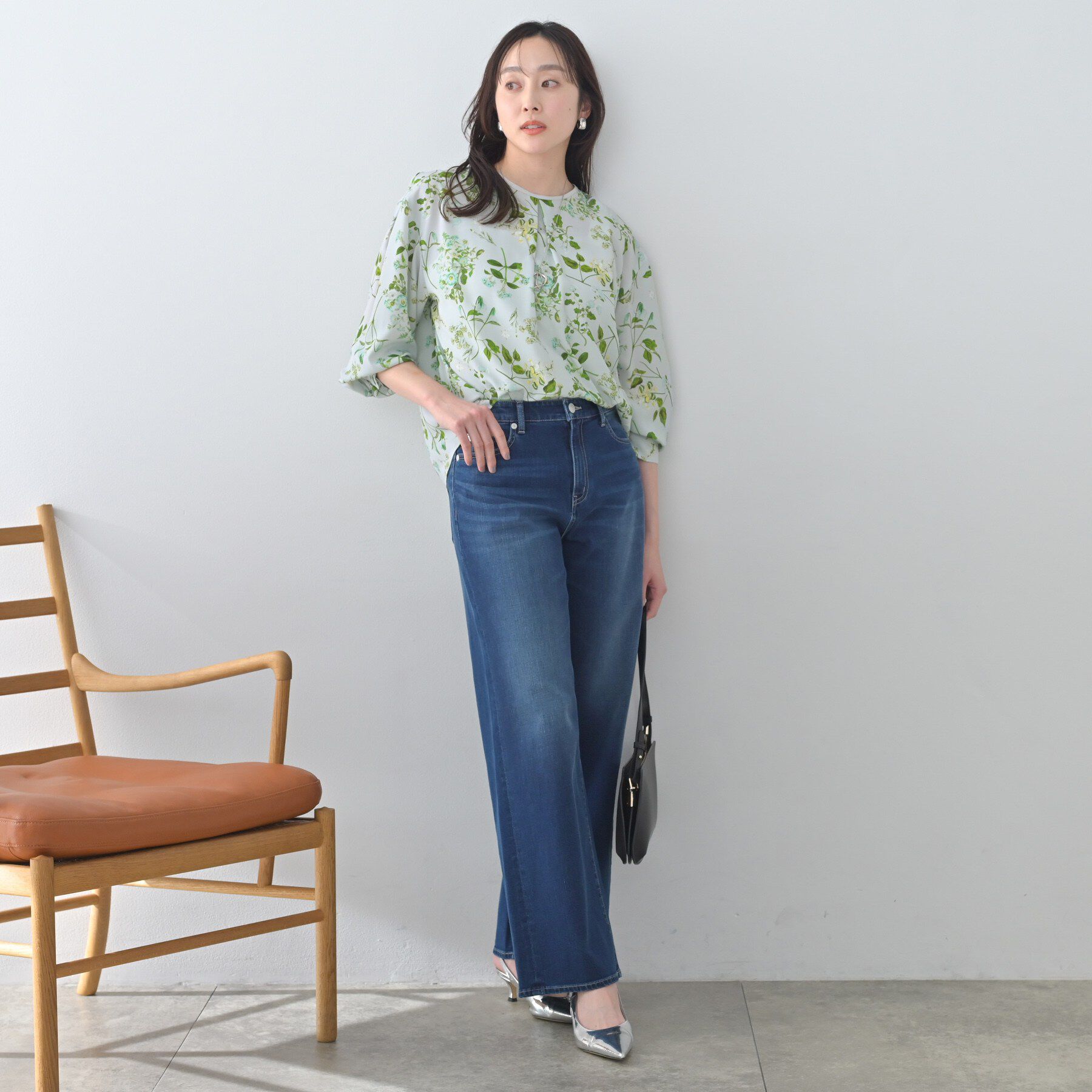 UNTITLED「【花柄/洗える】ボタニカルブラウス」|シャツ・ブラウス|