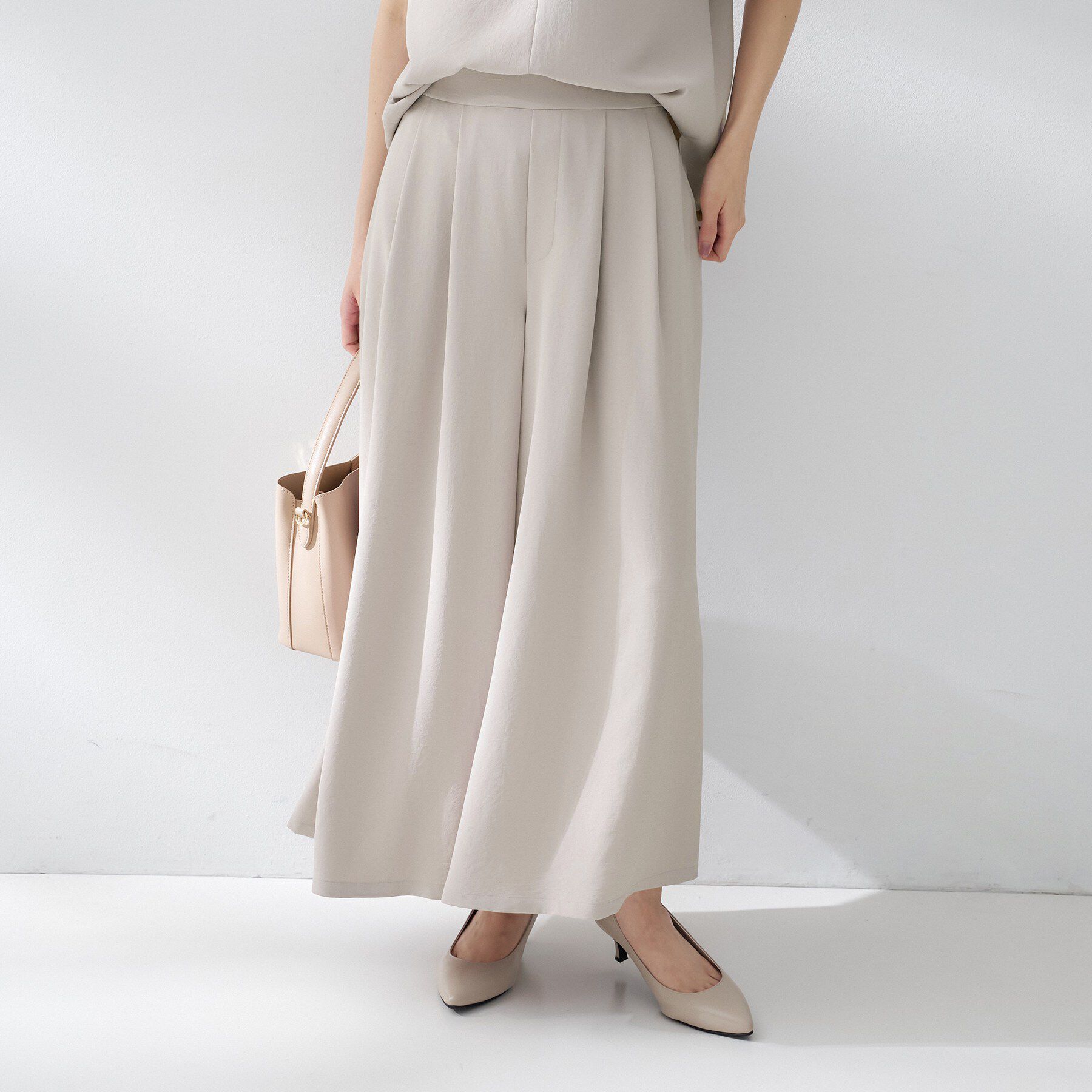 UNTITLED「【夏の名品セットアップが今年も登場！/はっ水/遮熱】リラクミスト ガウチョパンツ」|その他|