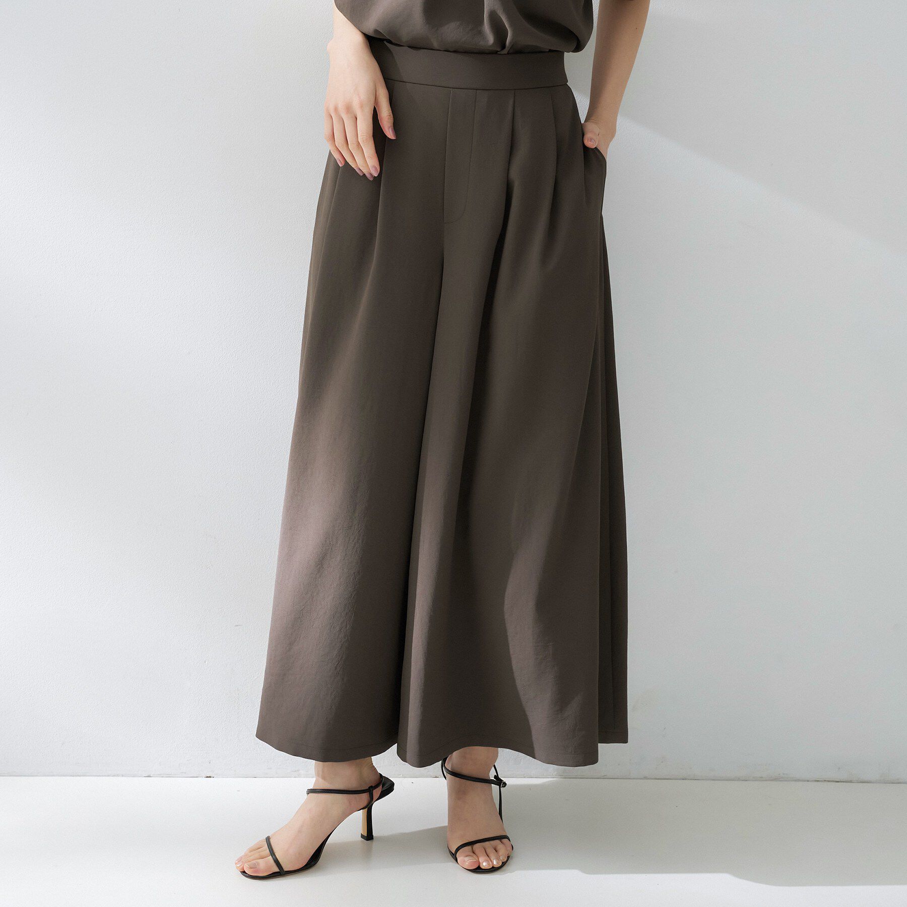 UNTITLED「【夏の名品セットアップが今年も登場！/はっ水/遮熱】リラクミスト ガウチョパンツ」|その他|