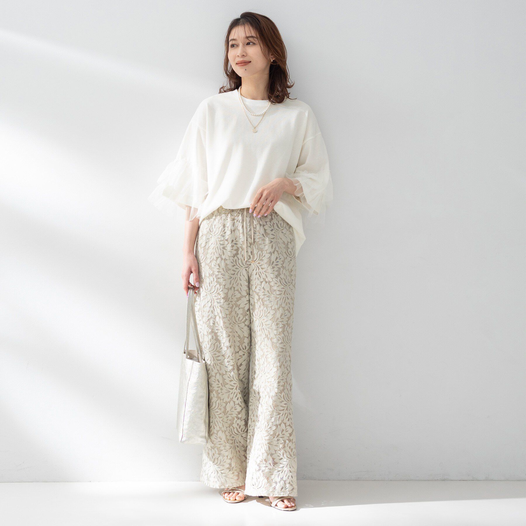 UNTITLED「【Munich】ラッフルスリーブトップス」|Tシャツ・カットソー|