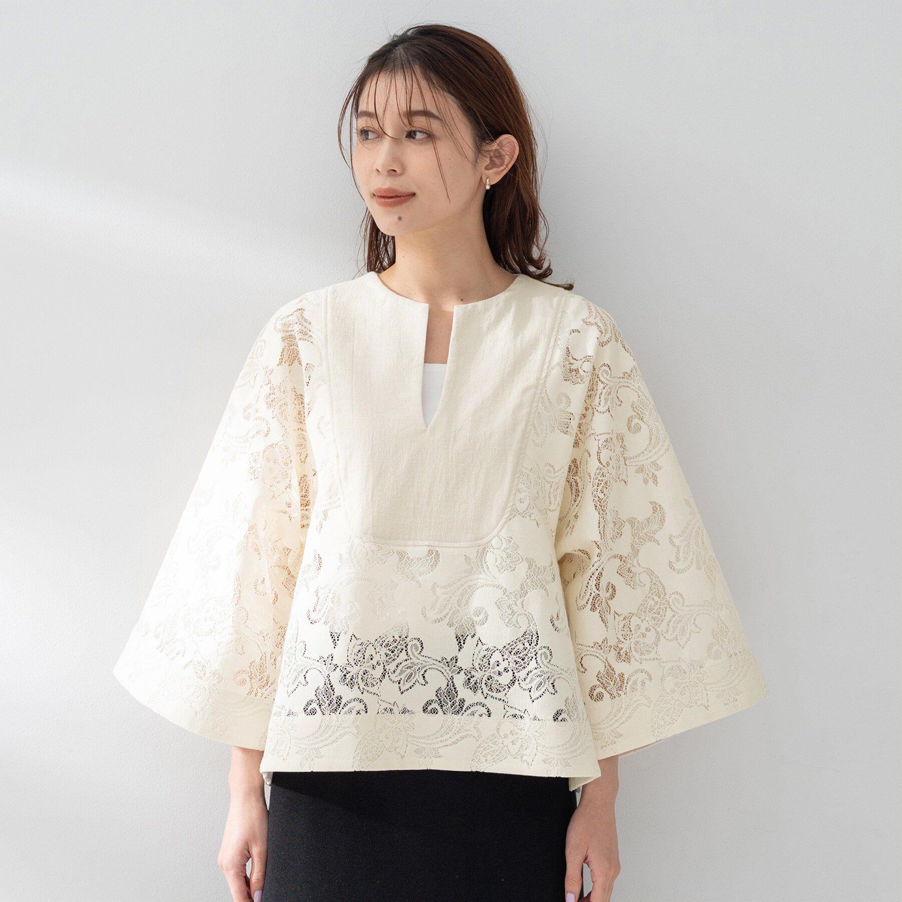 UNTITLED「【Munich】ドッキングブラウス」|シャツ・ブラウス|