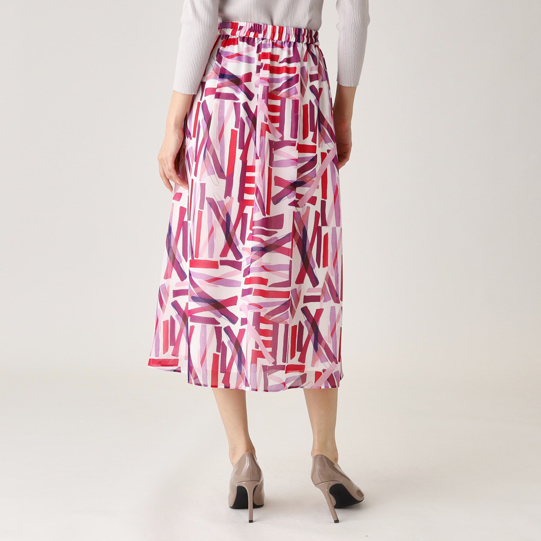 COUP DE CHANCE「【洗える／ウエストゴム】柄スカート」|スカート|