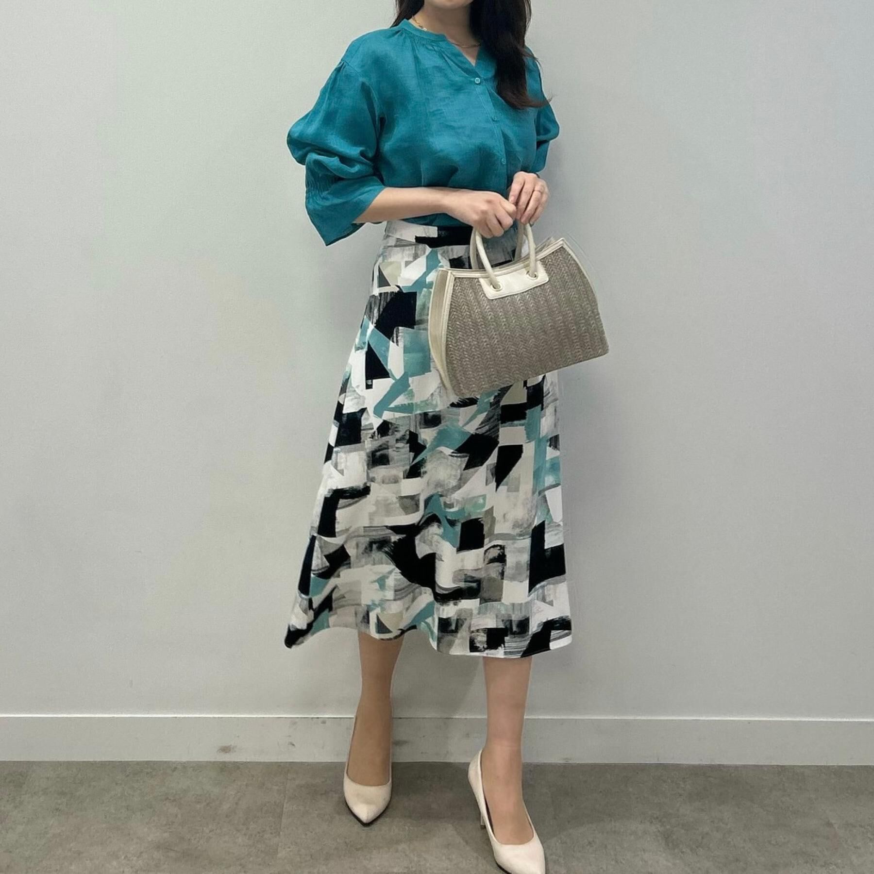 COUP DE CHANCE「【ラミー100％／洗える】ギャザーブラウス」|シャツ・ブラウス|