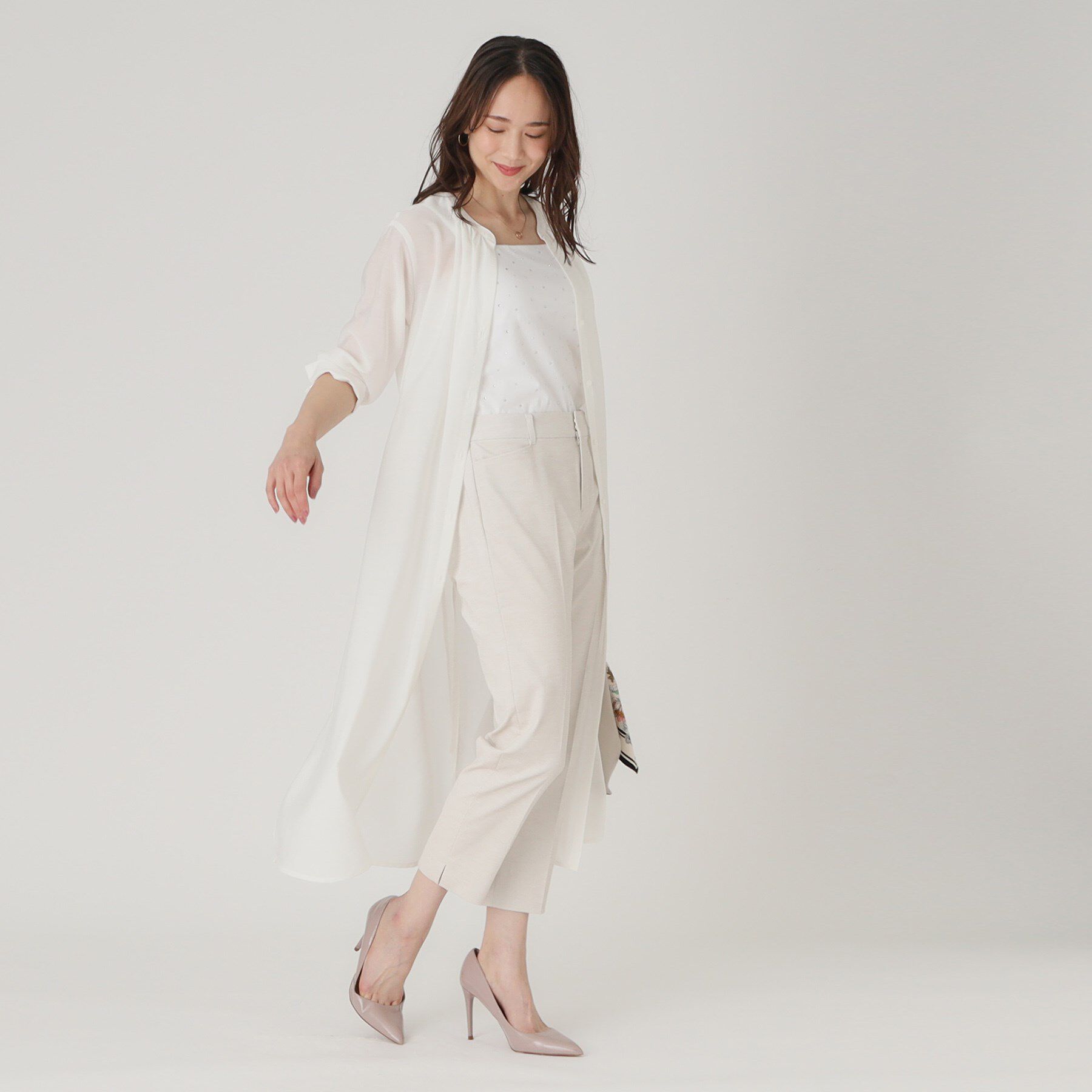 COUP DE CHANCE「【洗える】ロングブラウス」|シャツ・ブラウス|