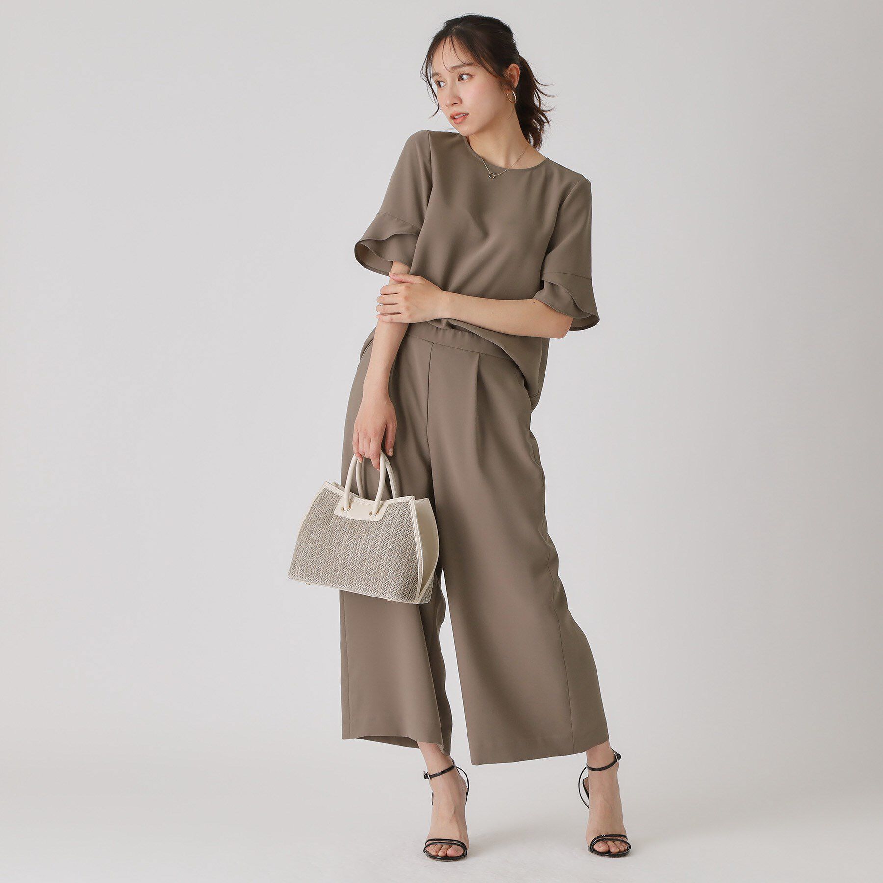 COUP DE CHANCE「【洗える／日本製】ウエストゴムワイドパンツ」|その他|