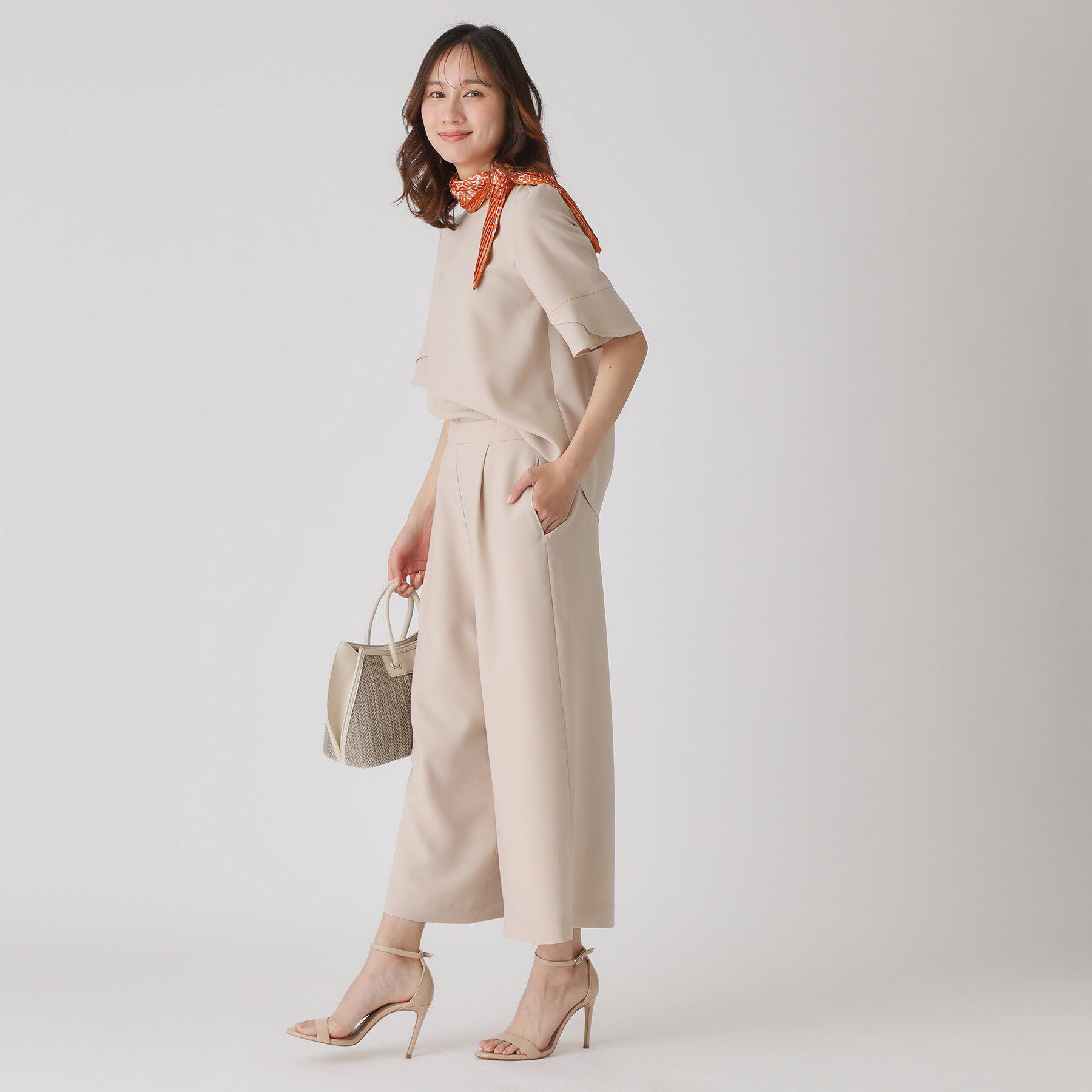 COUP DE CHANCE「【洗える／日本製】ウエストゴムワイドパンツ」|その他|