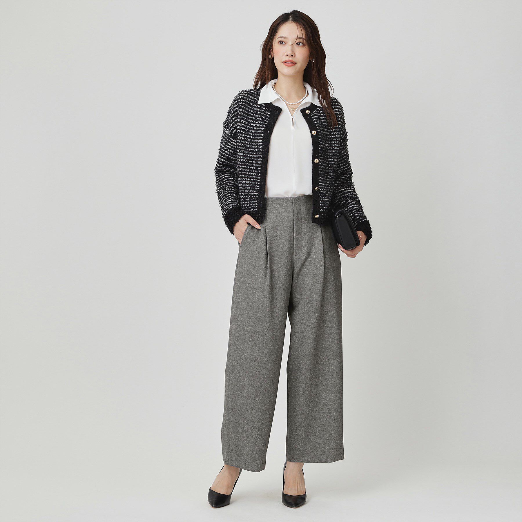 COUP DE CHANCE「【手洗い可／日本製】タックワイドパンツ」|その他|