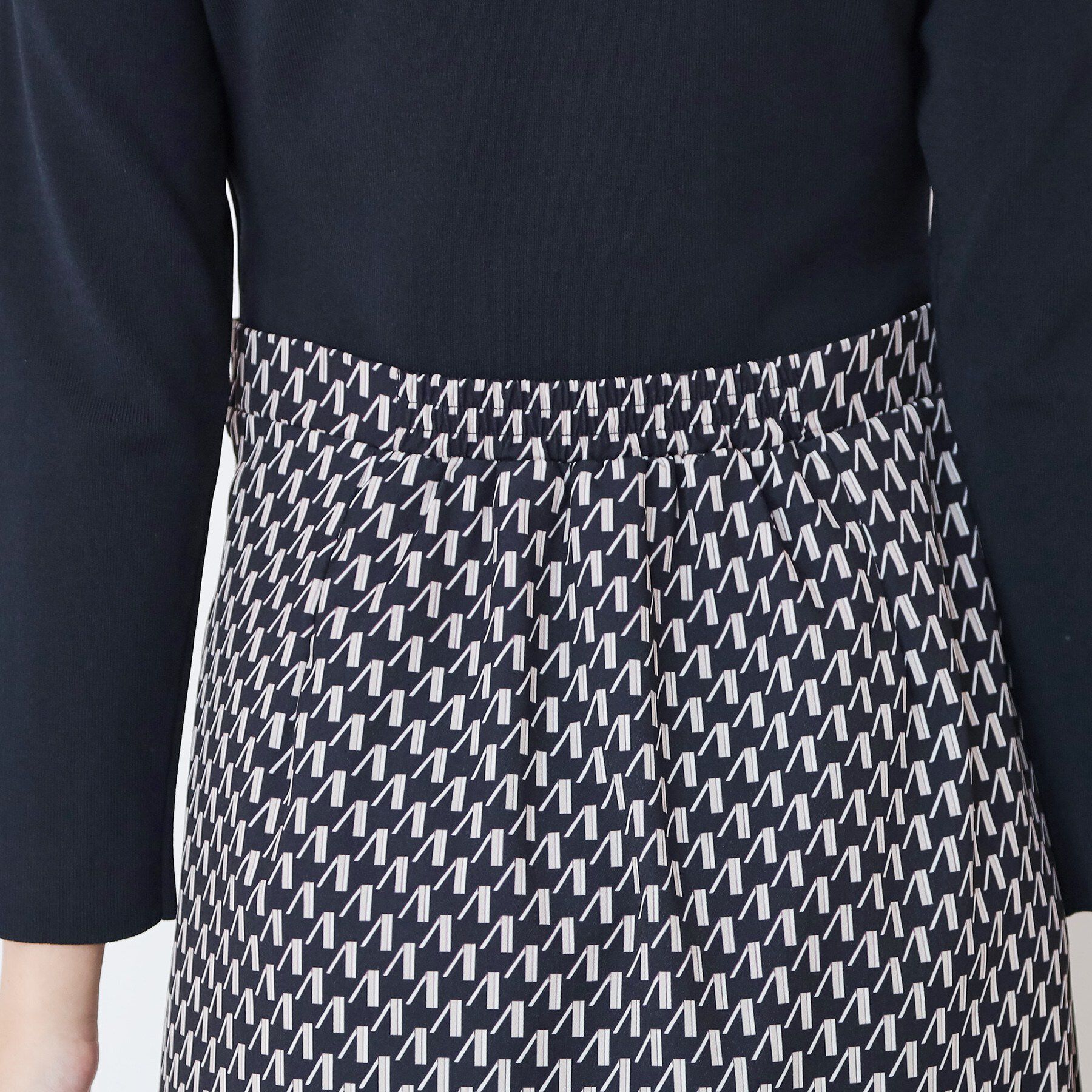 COUP DE CHANCE「【手洗い可】異素材ドッキングワンピース」|ワンピース|