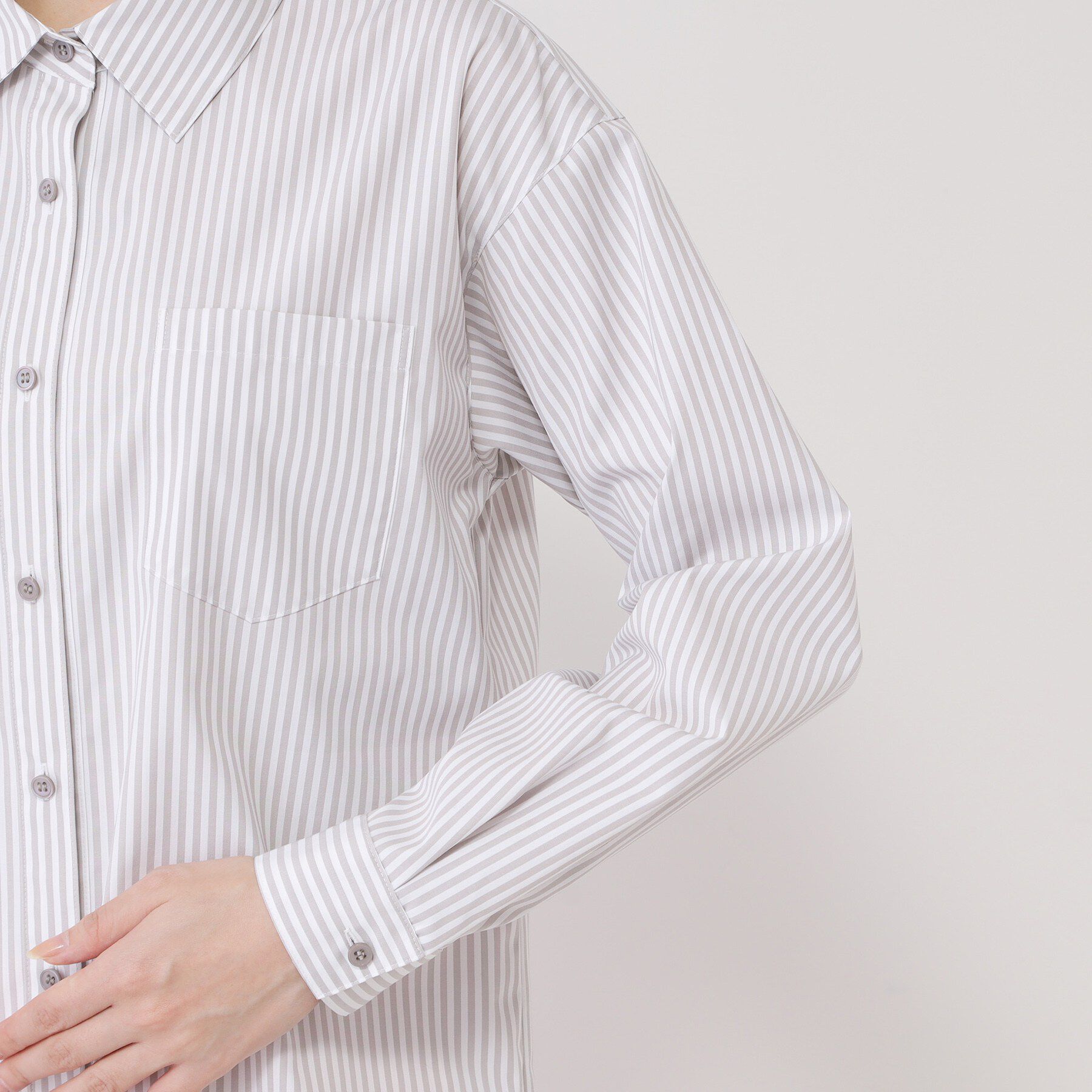 COUP DE CHANCE「【手洗い可／日本製／レイヤード】きれいめ襟付きシャツ」|シャツ・ブラウス|