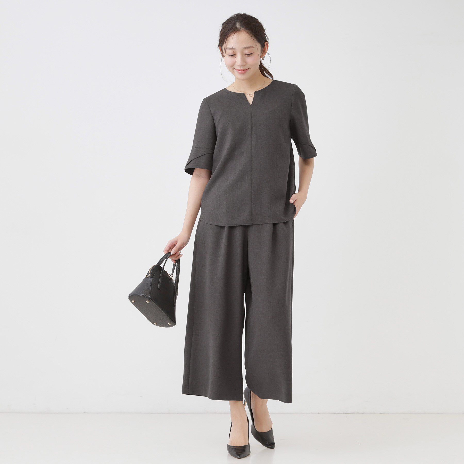 COUP DE CHANCE「【手洗い可／日本製／セットアップ可】ワイドパンツ」|その他|