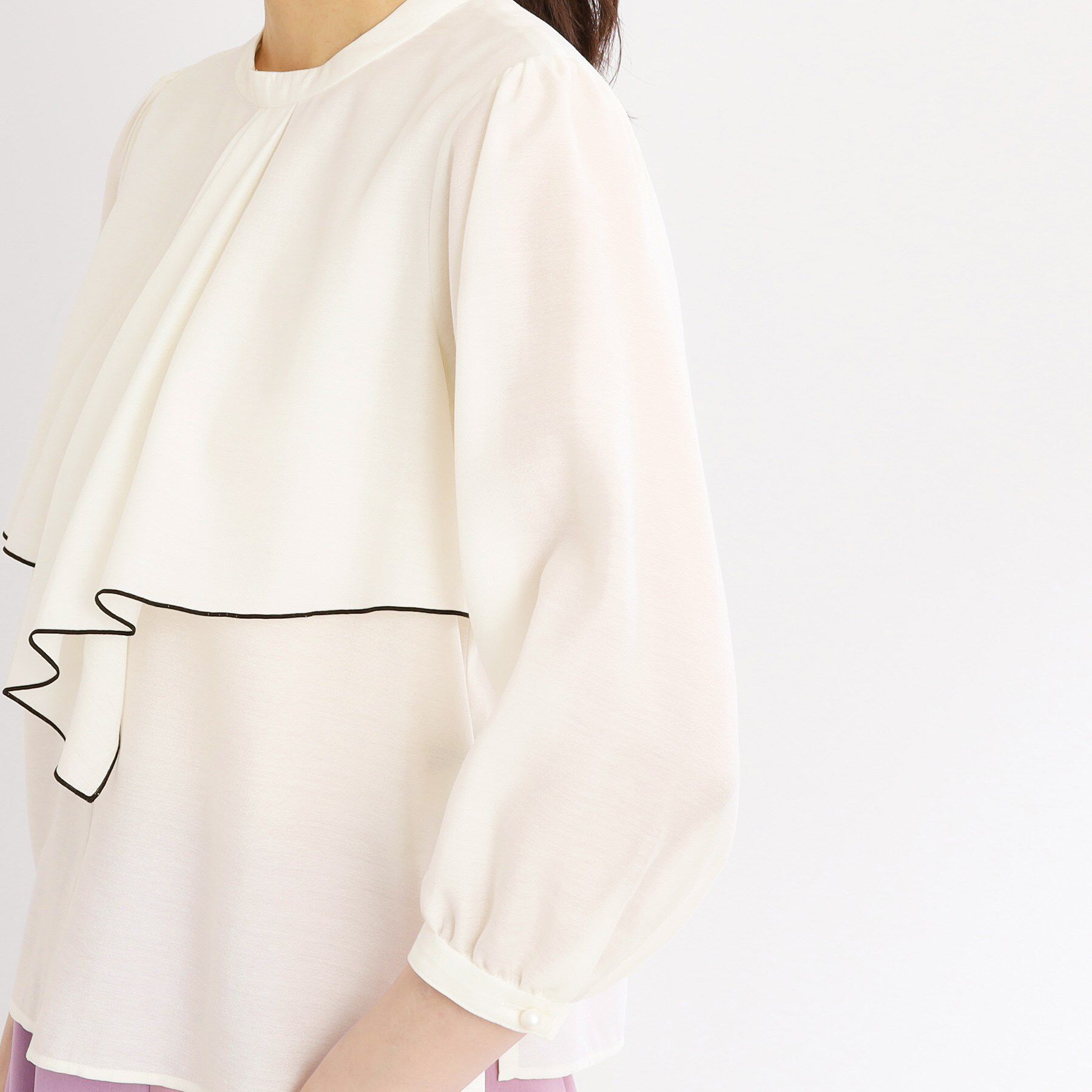 Reflect「【洗える】ラッフルフリルブラウス」|シャツ・ブラウス|