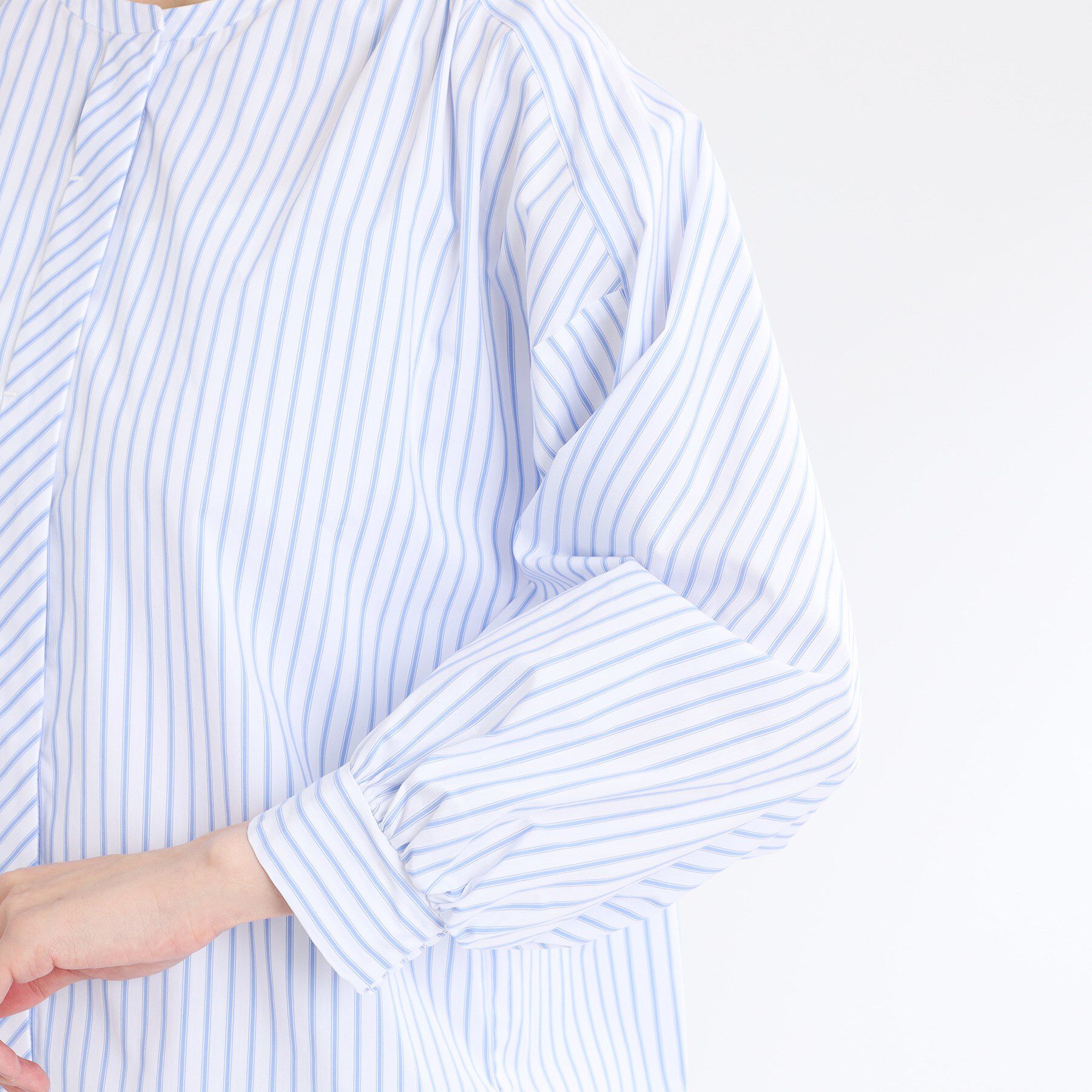 Reflect「【夏SALE／E‐QUALITY／手洗い可】ストライプシャツ」|シャツ・ブラウス|