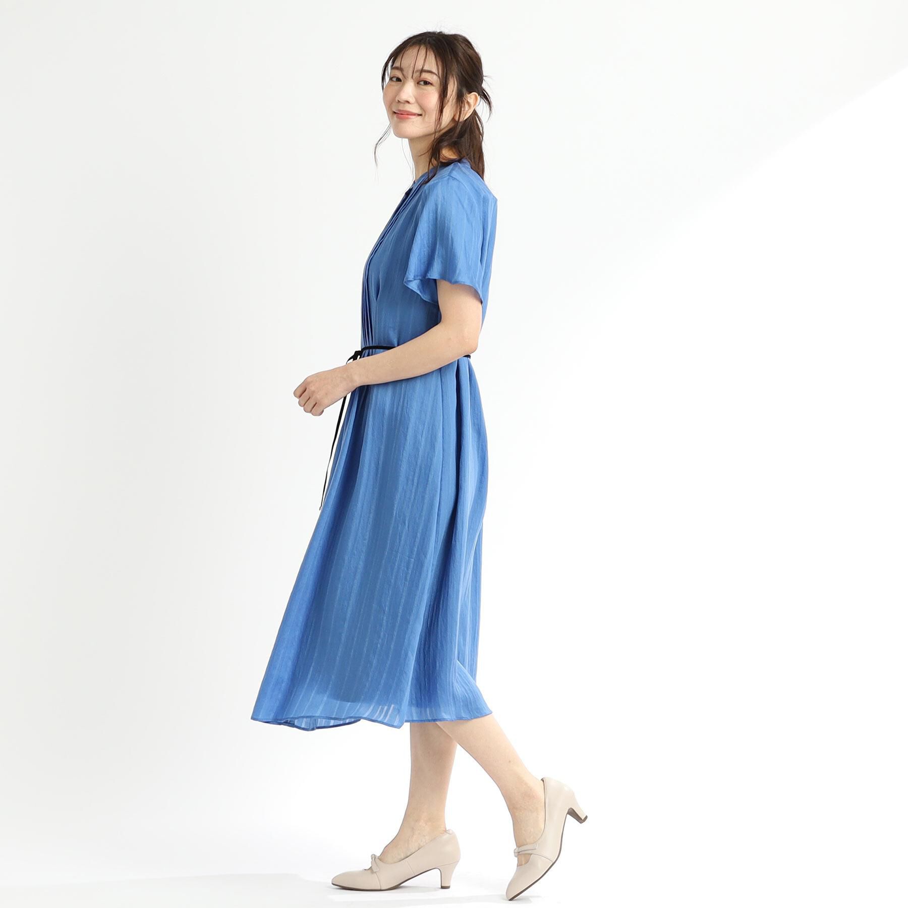 Reflect「【夏SALE／手洗い可】シャドーボーダーワンピース」|ワンピース|