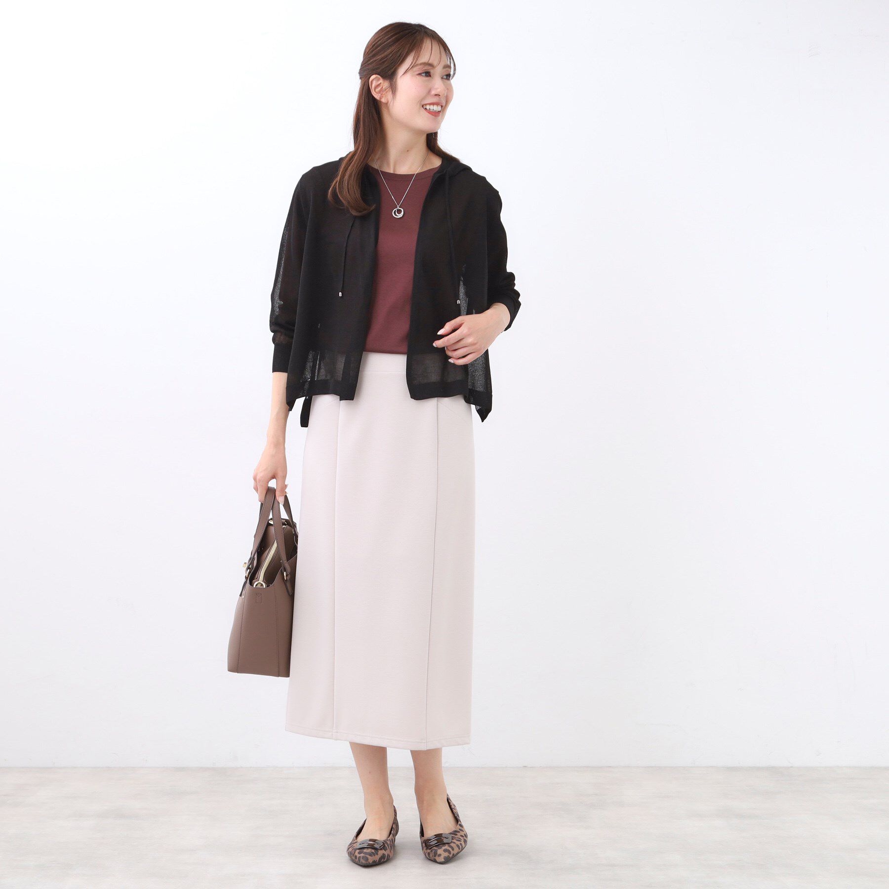 Reflect「【寒暖差対策に◎／手洗い可／旅行や通勤に】フード付きシアーカーディガン」|カーディガン|