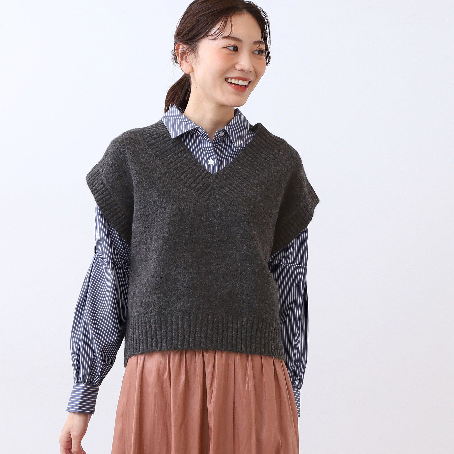 Reflect「【単品使い◎】ニットベスト＋シャツセット」|その他|