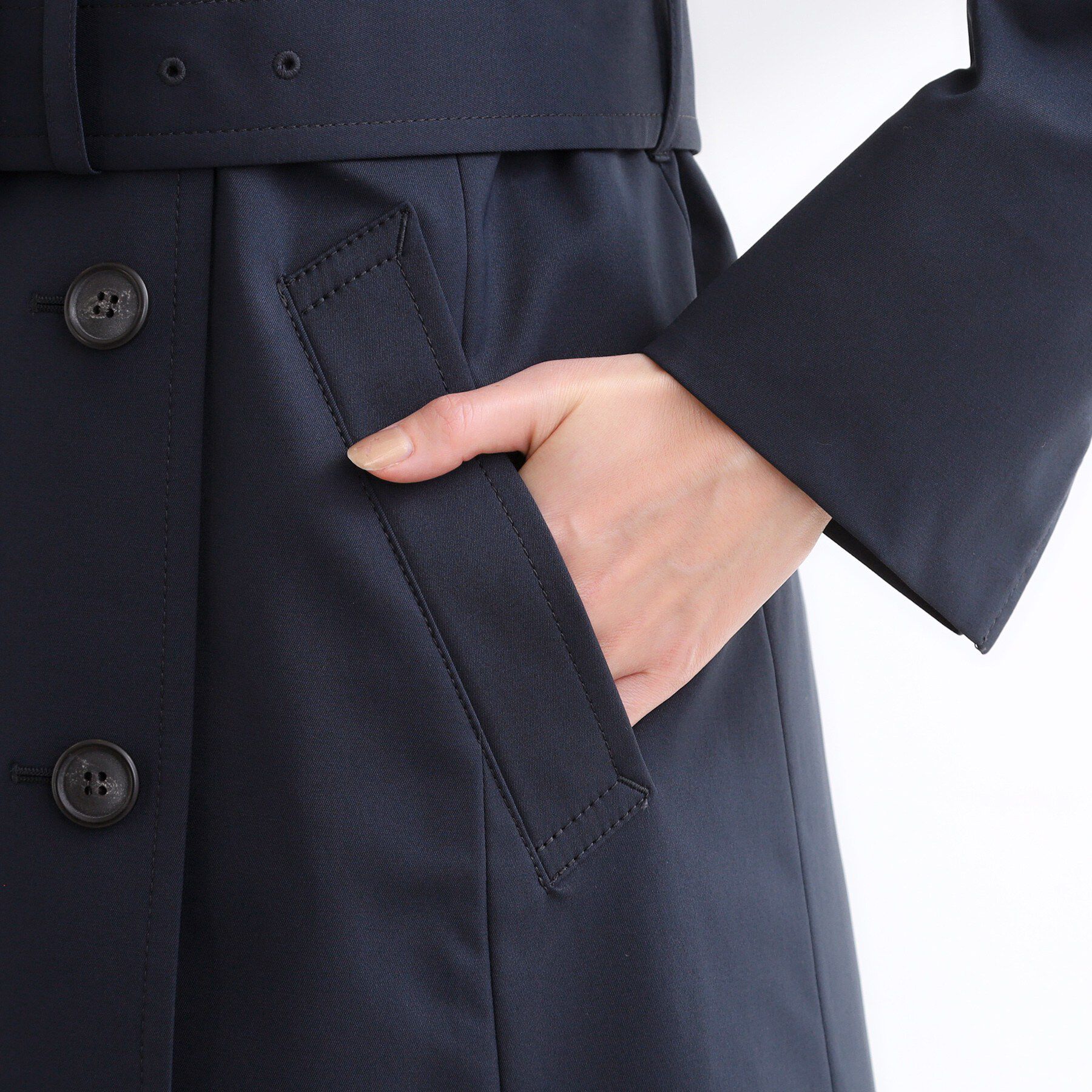 Reflect「【通勤／ライナー取り外し可】中綿ライナー付トレンチコート」|トレンチコート|