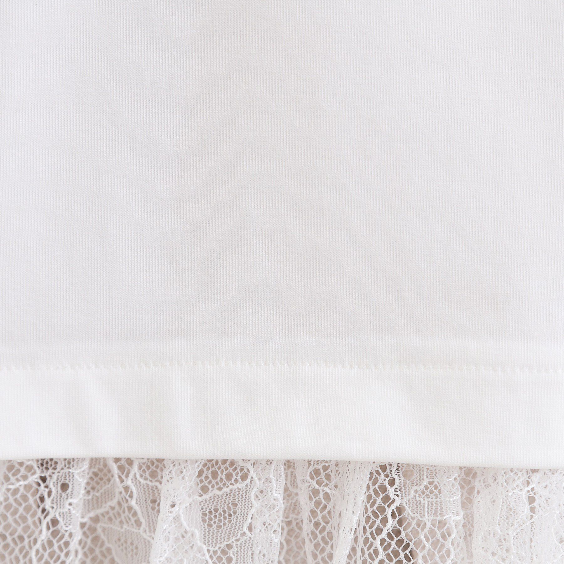 Reflect「【UVカット／接触冷感／レイヤードにおすすめ◎】レース切り替えプルオーバージャージ」|Tシャツ・カットソー|