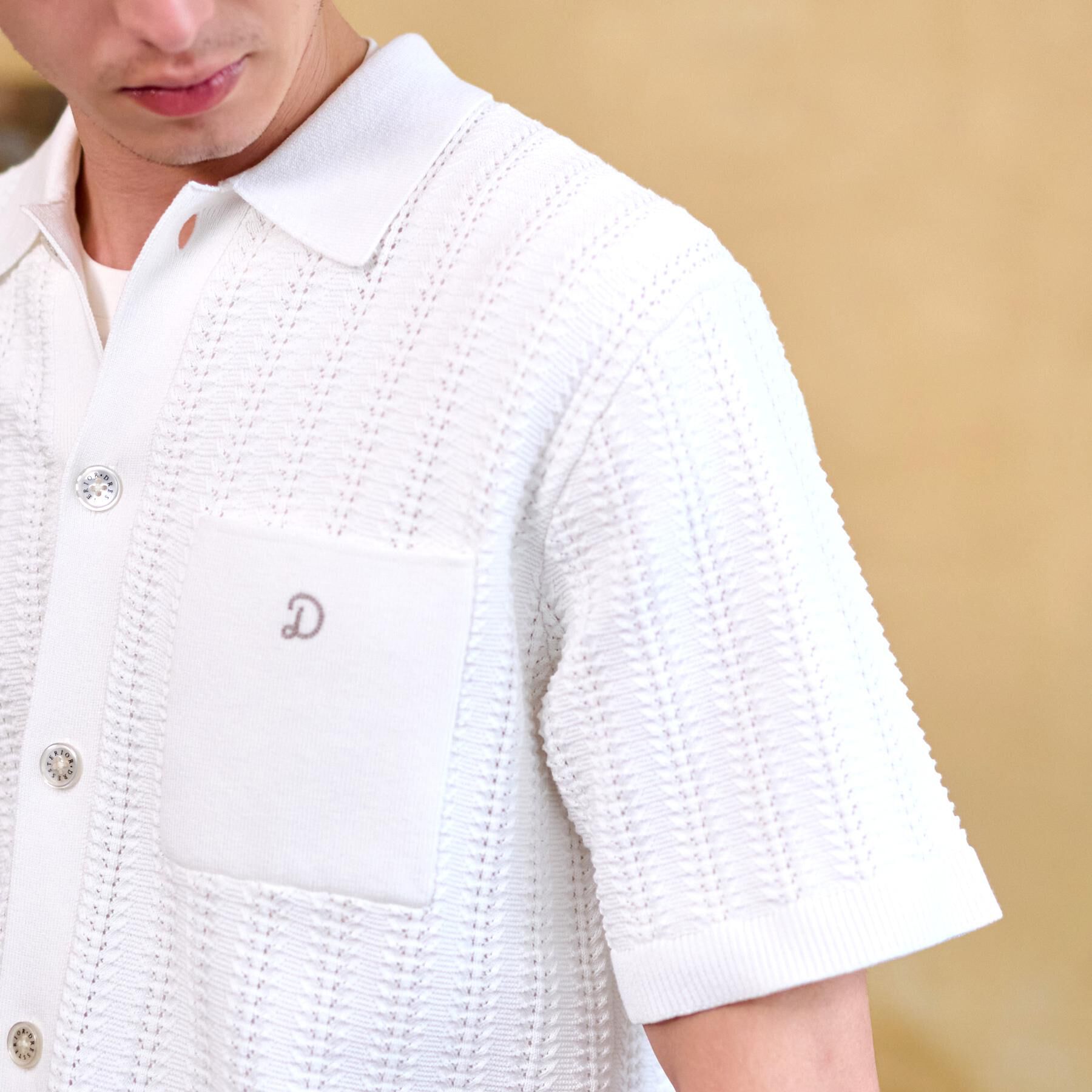 DRESSTERIOR「オーガニックコットン キューバニットシャツ」|ニット・セーター|