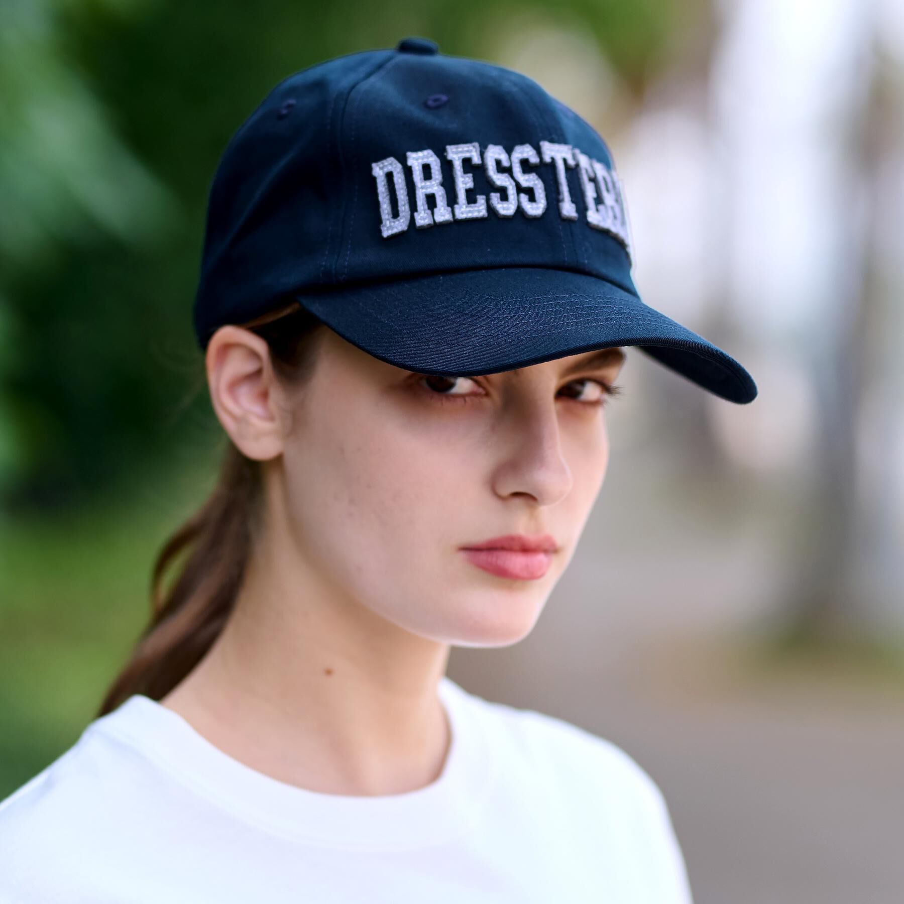 DRESSTERIOR「【Safari5月号掲載】DRESSTERIORロゴキャップ」|キャップ・キャスケット|ネイビー(094)