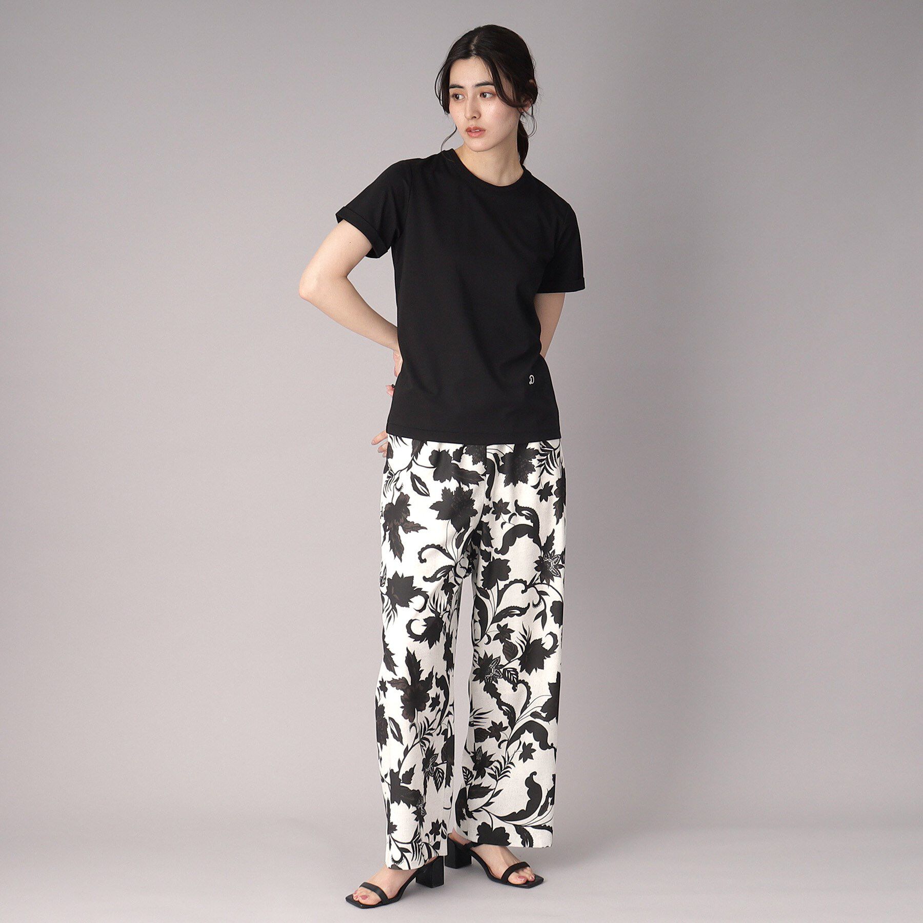 DRESSTERIOR「【洗える】シルクブレンドポンチTシャツ」|Tシャツ・カットソー|