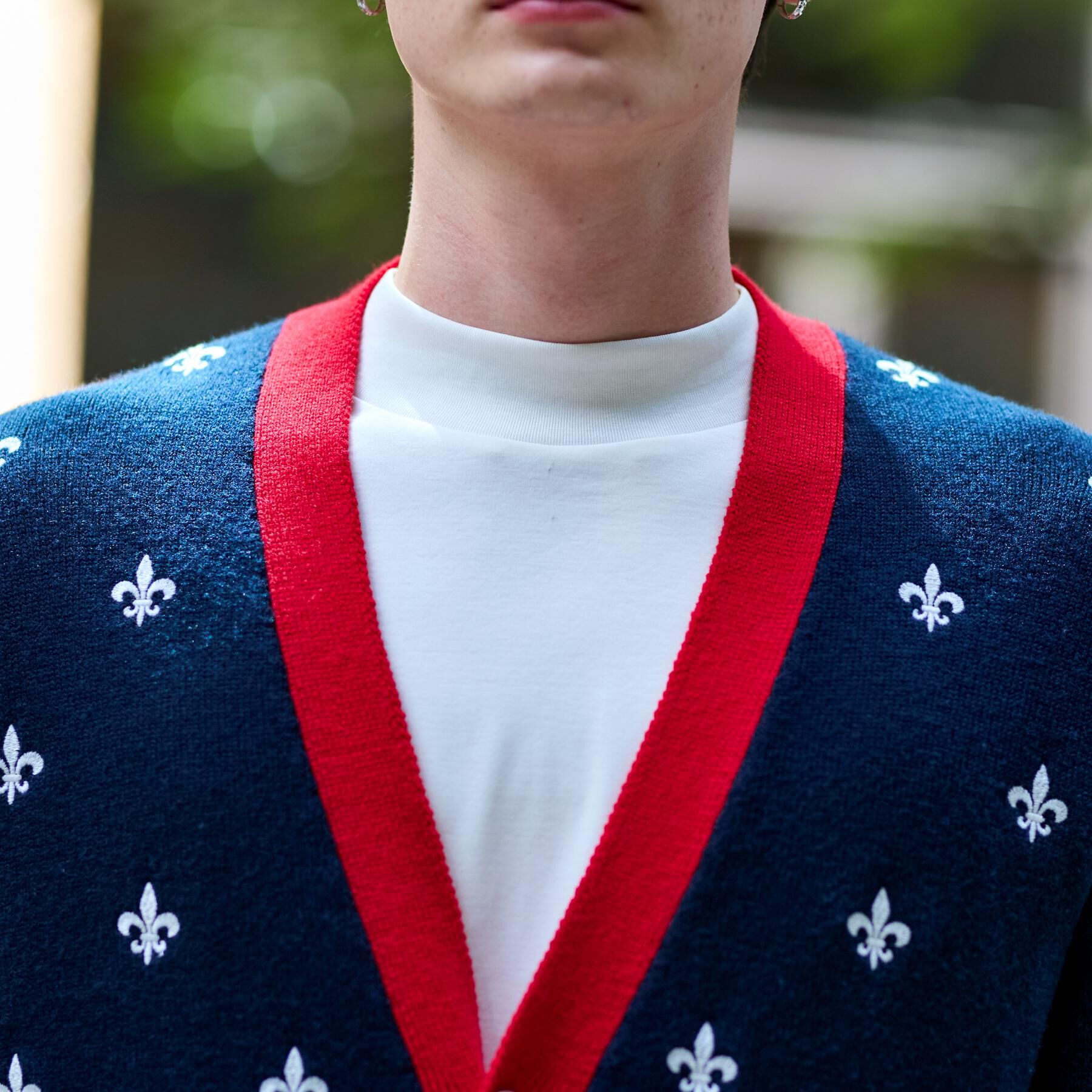 DRESSTERIOR「エンブロイダリー ニットカーディガン」|カーディガン|