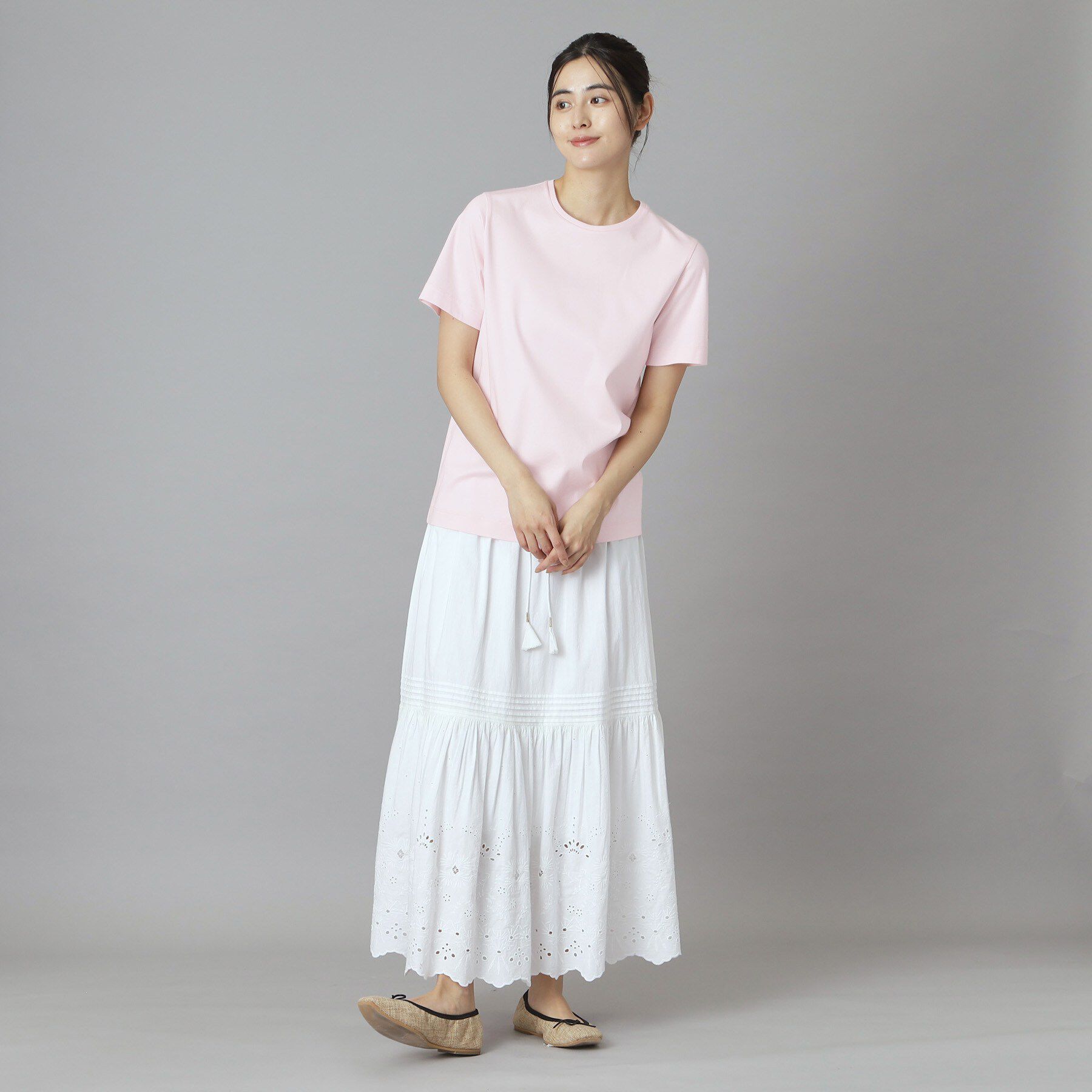 DRESSTERIOR「【接触冷感／抗菌防臭／消臭】アイスクリアコットンTシャツ」|Tシャツ・カットソー|