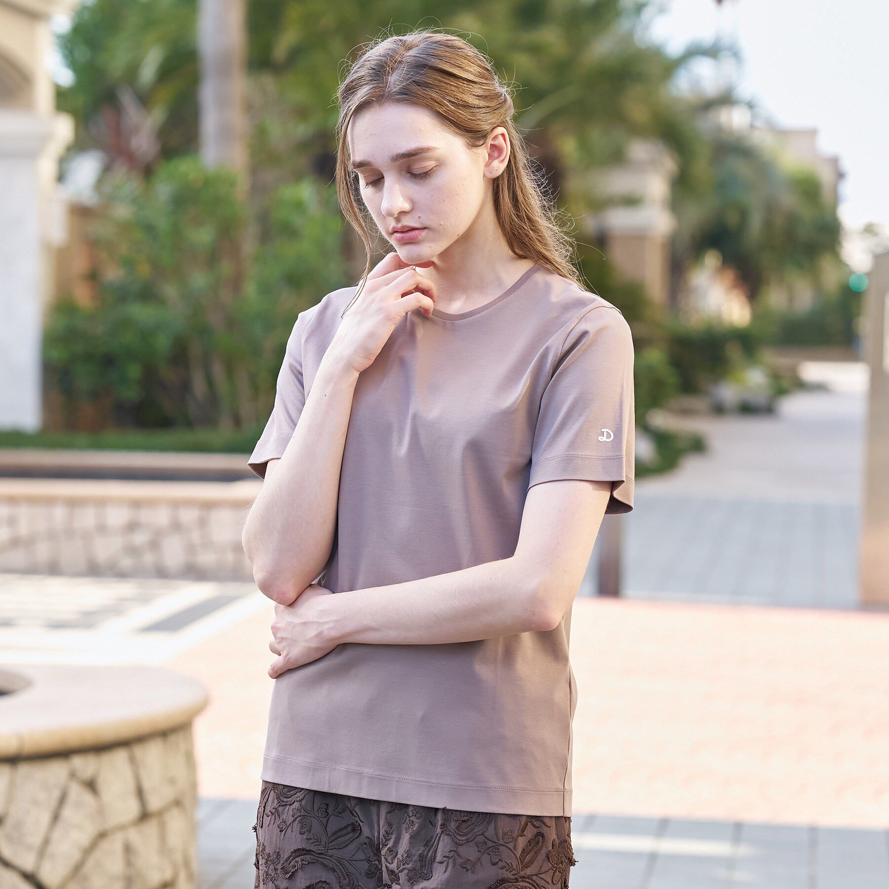 DRESSTERIOR「【接触冷感／抗菌防臭／消臭】アイスクリアコットンTシャツ」|Tシャツ・カットソー|