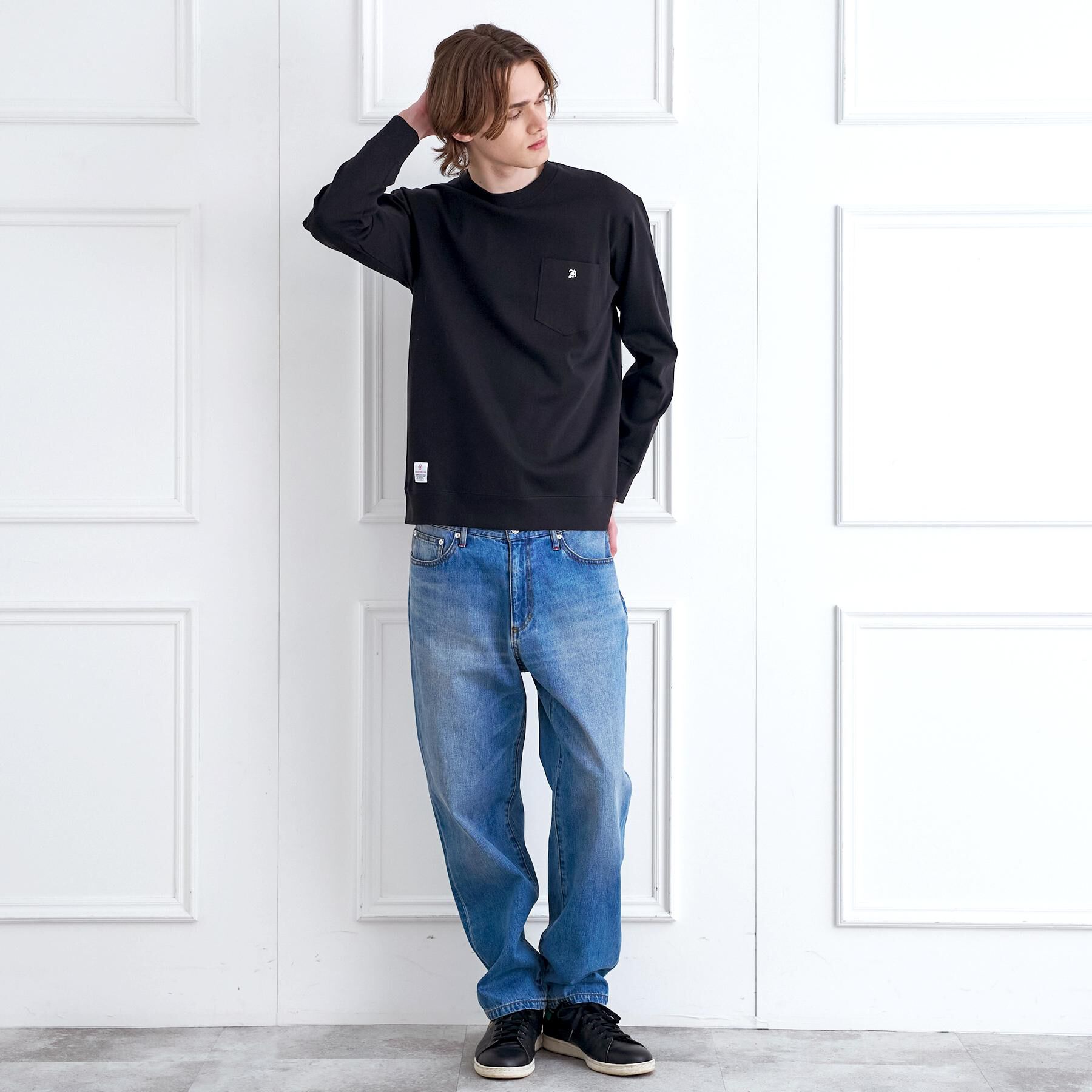 DRESSTERIOR「【抗菌防臭／UVカット／しわ防止】クールデオドラント フライスロングTシャツ」|Tシャツ・カットソー|