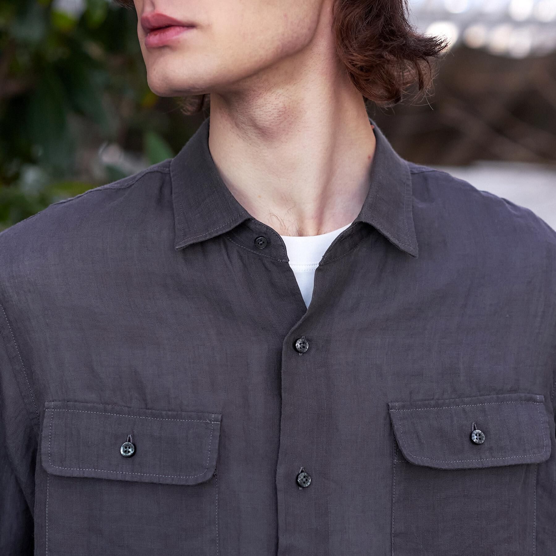 DRESSTERIOR「【Safari5月号掲載】ガーメンドダイ ピュアリネンシャツ」|シャツ・ブラウス|