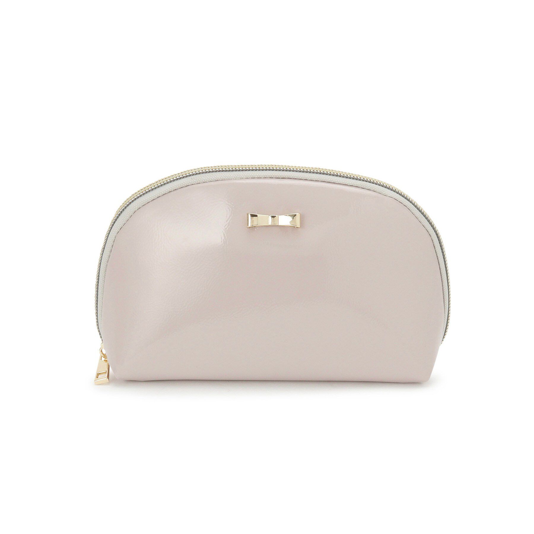 grove「ラウンドリボンポーチ」|ポーチ|ライトベージュ(25