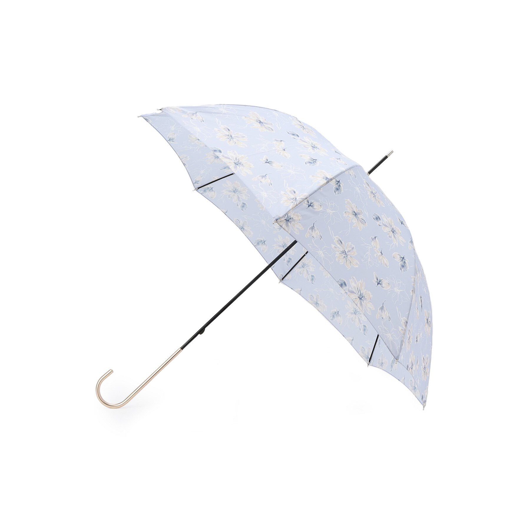 grove「【晴雨兼用】トーンフラワーアンブレラ（長傘）」|傘|サックスブルー(09